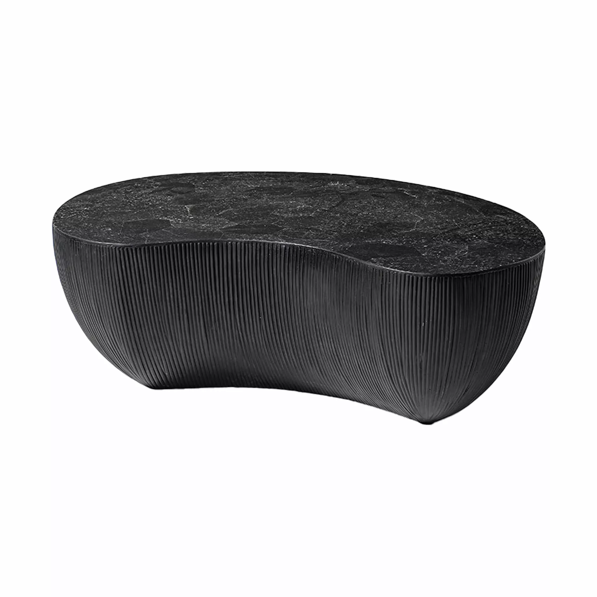 Palecek Calanova Outdoor Small Coffee Table in Black