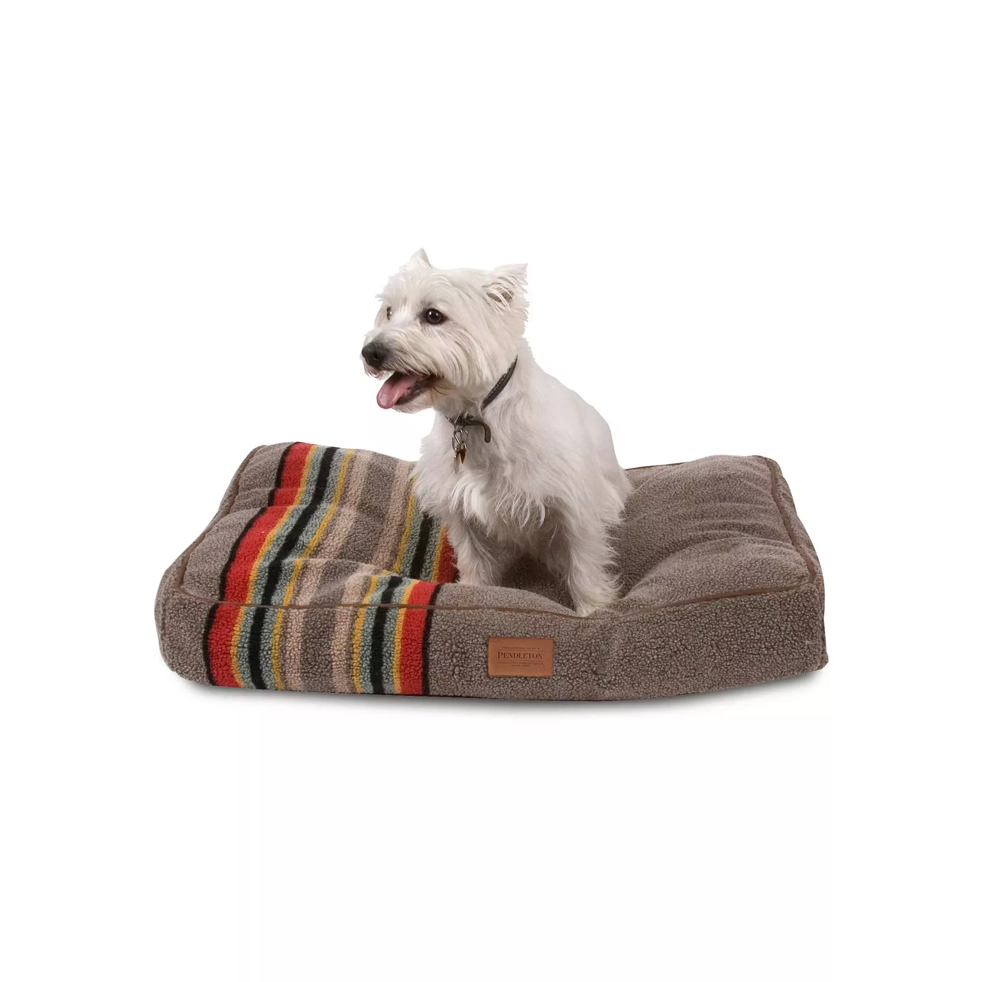Pendleton Medium Vintage Camp Dog Bed in Mineral Umber