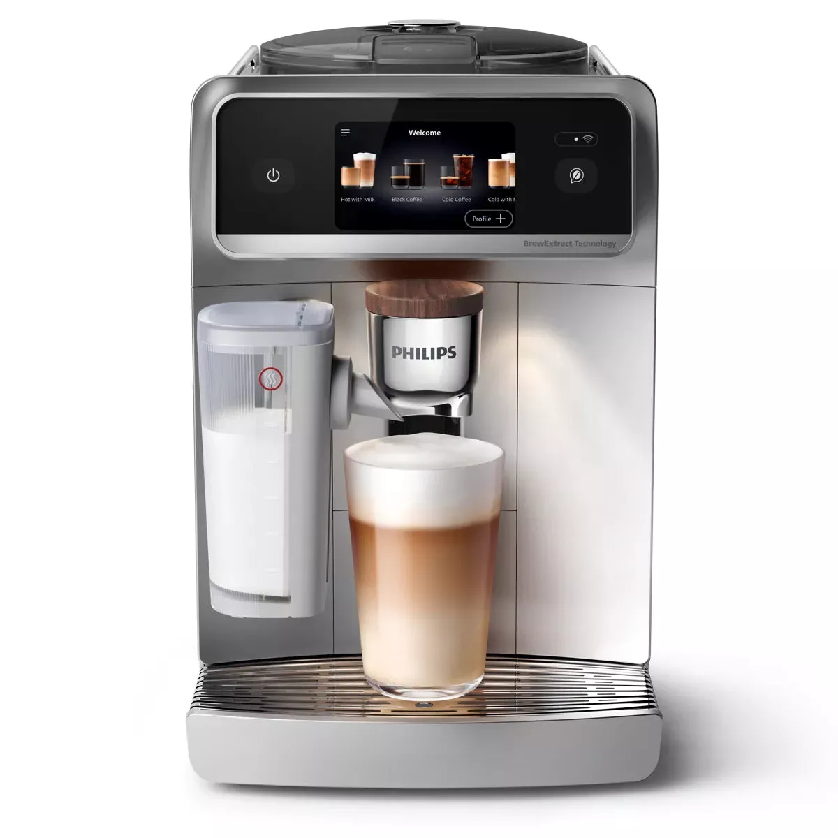 Philips Cafe Aromis 8000 Super Automatic Espresso Machine with LatteGo Pro EP8757/20 (Stainless Steel) - Open Box, Unused