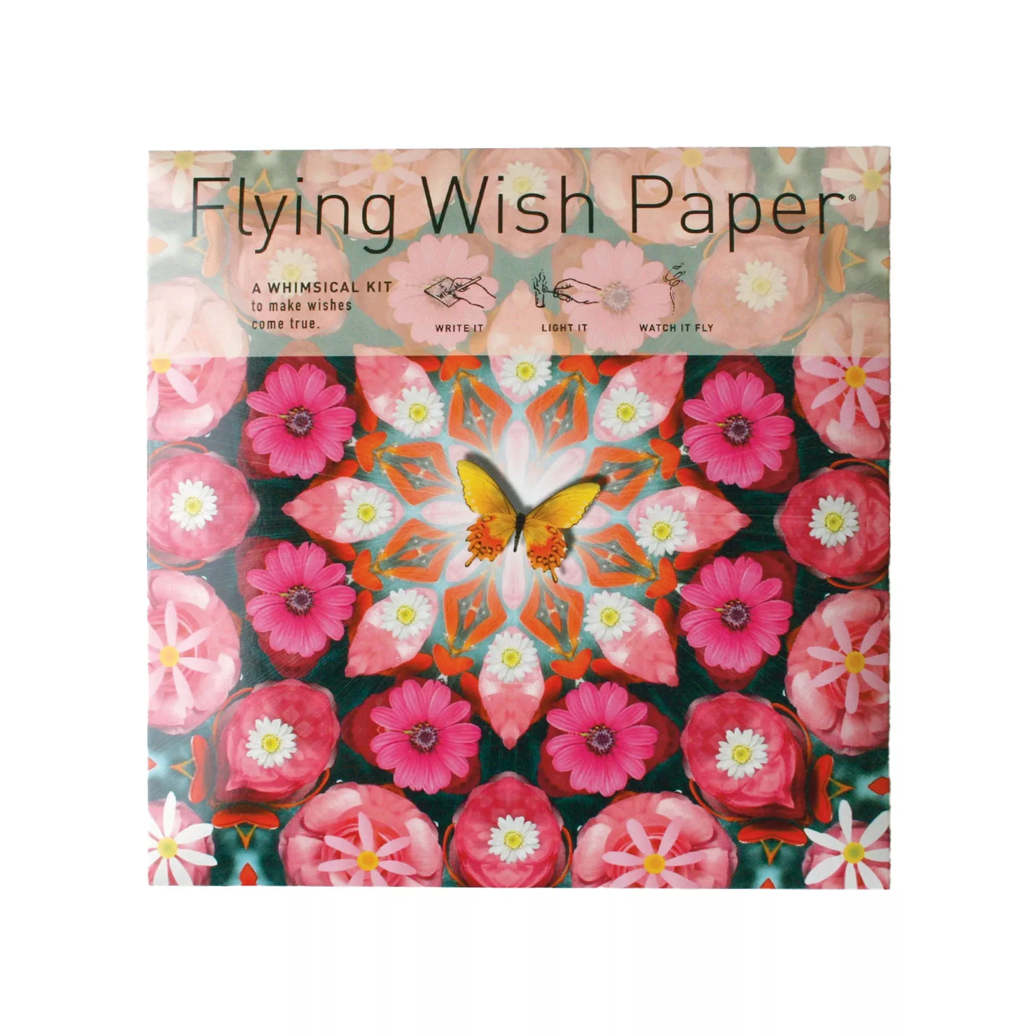 Pink Butterfly Large Kit Flying Wish Paper