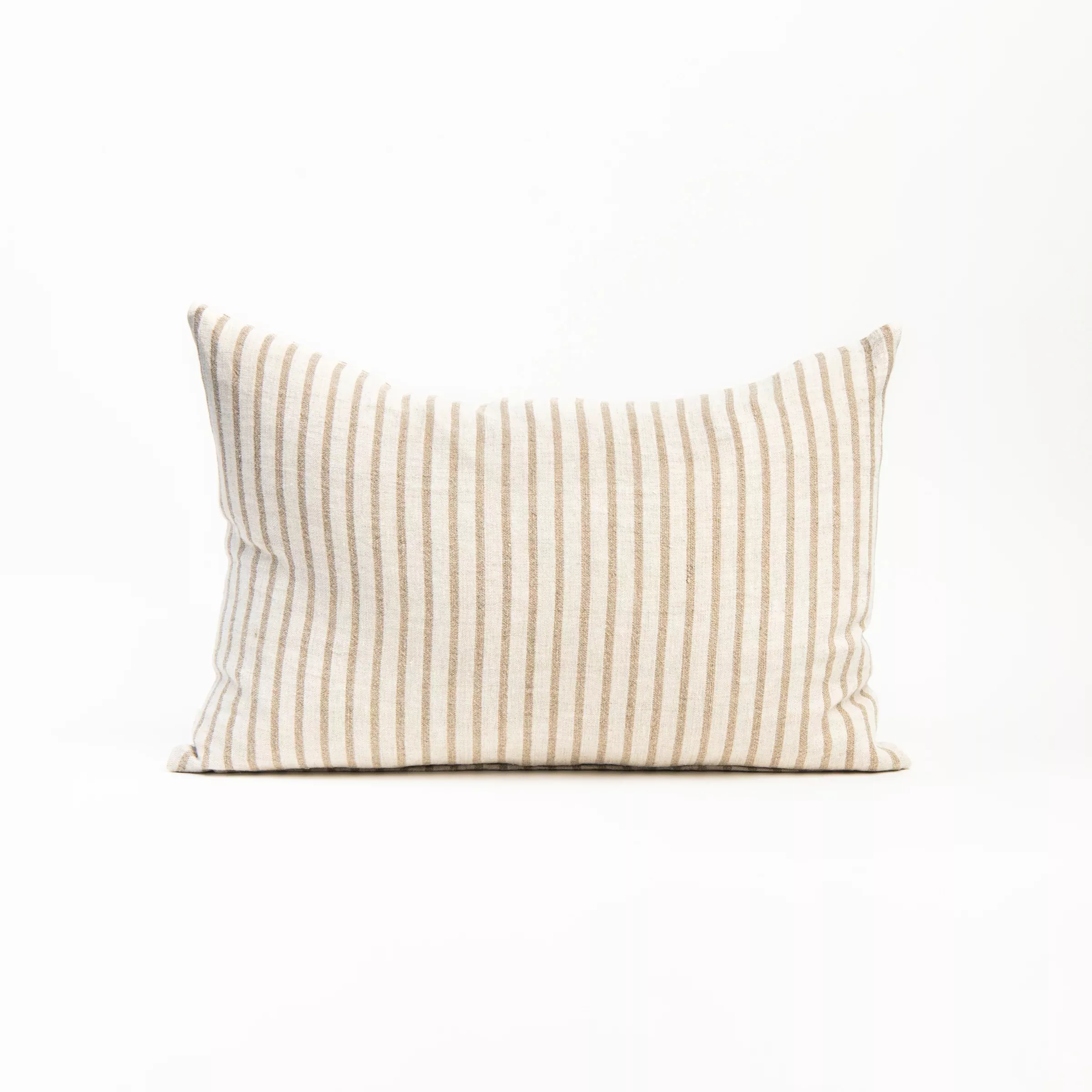 Pinstripe Linen Lumbar Pillow