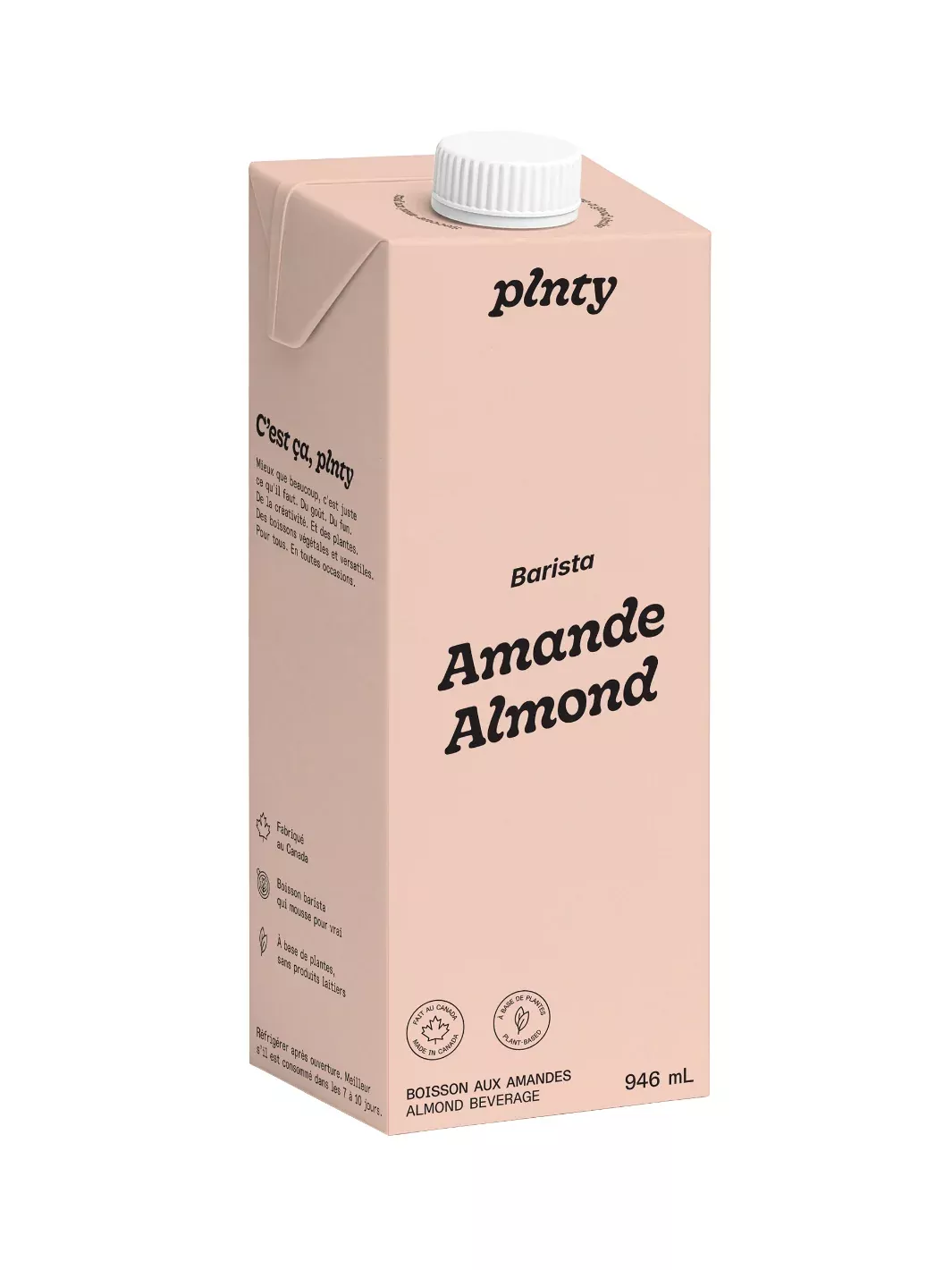 PLNTY Barista Almond Beverage (946ml/32oz)