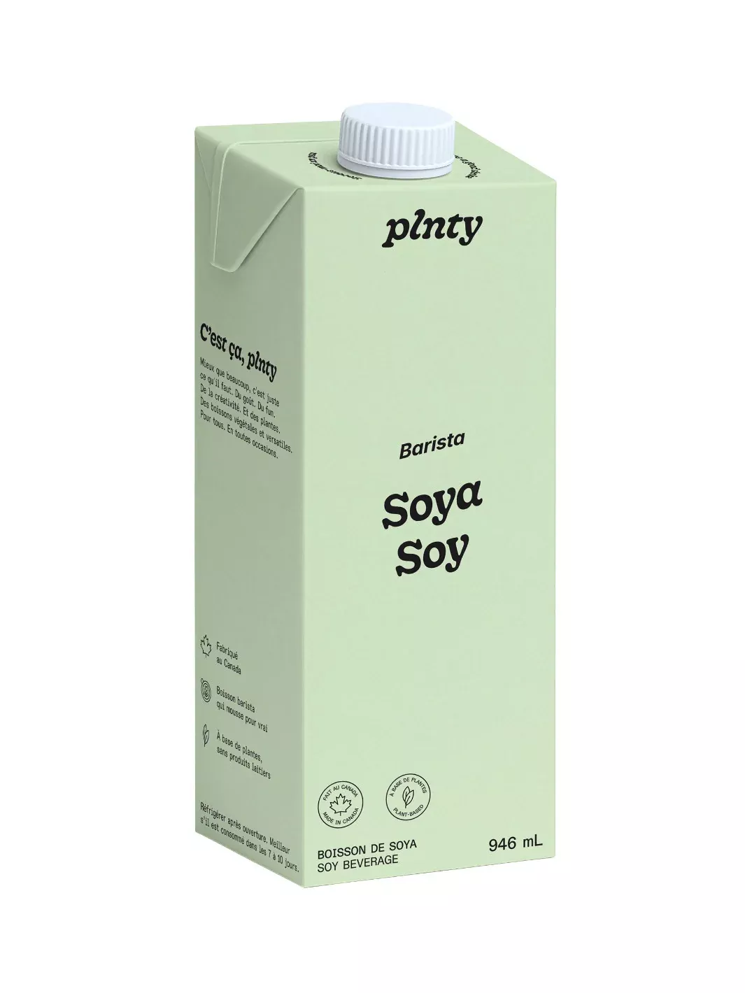 PLNTY Barista Soy Beverage (946ml/32oz)
