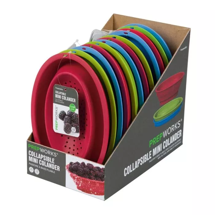 PrepWorks Collapsible Mini Colander – 3-Cup –Assorted Colors – Each Sold Separately