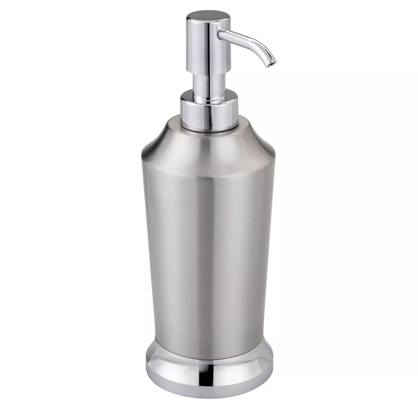 Prestin Soap Dispenser Brushed & Chrome Split Finish