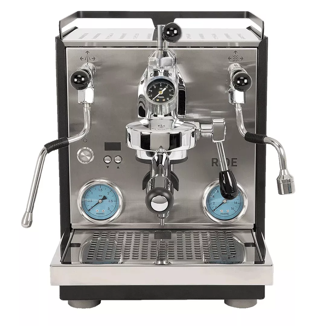 Profitec Ride Dual Boiler Espresso Machine with Flow Control (Black and Stainless Steel)