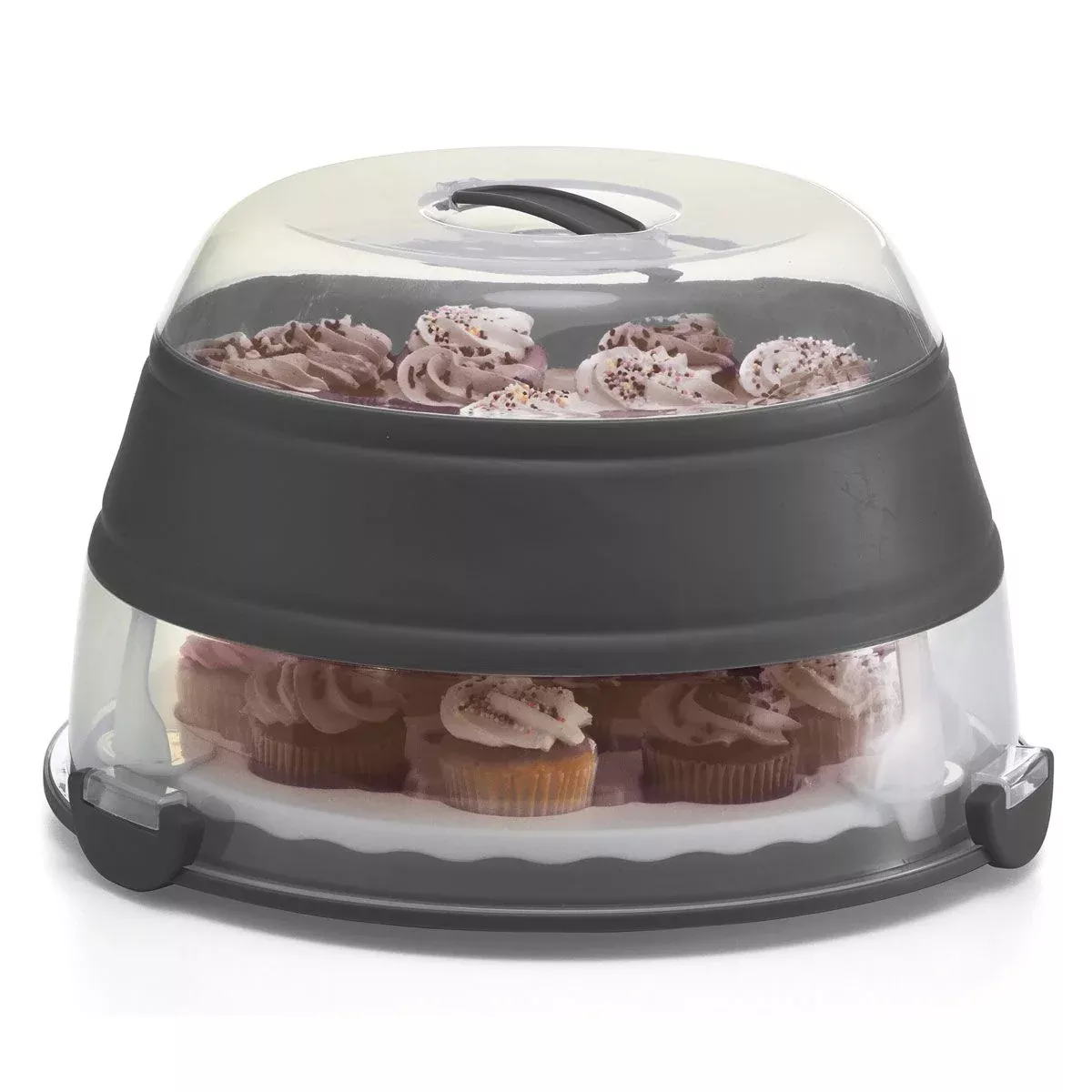 Progressive PrepWorks Collapsible Cupcake Carrier – Transports 24 cupcakes