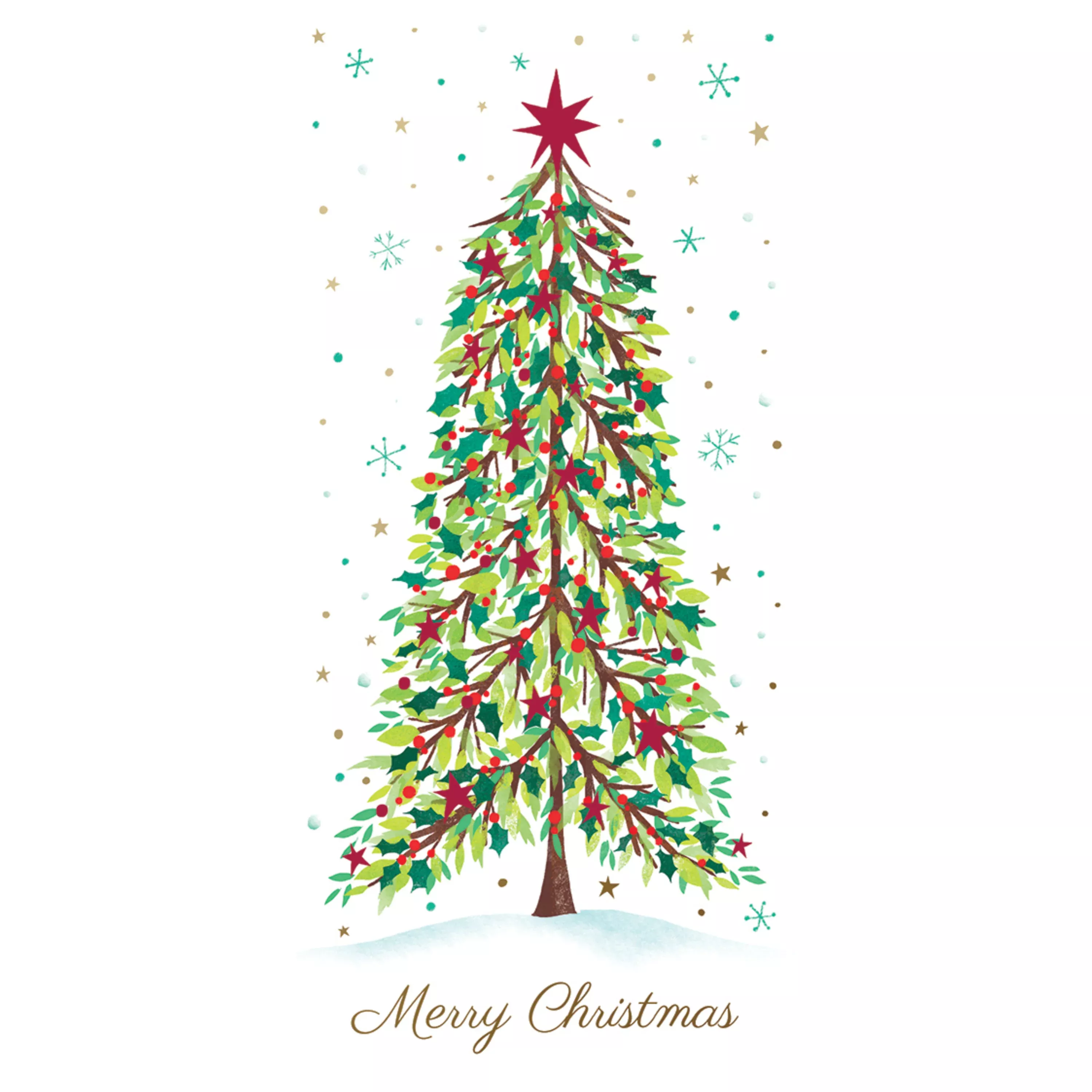 Red & Green Festive Tree Money Enclosures – 6pk