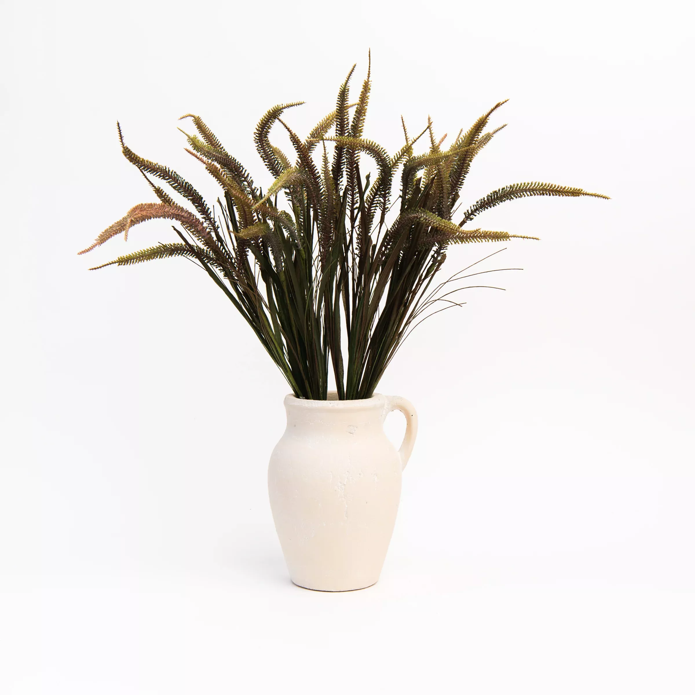 Rhodes Small White Terracotta Vase