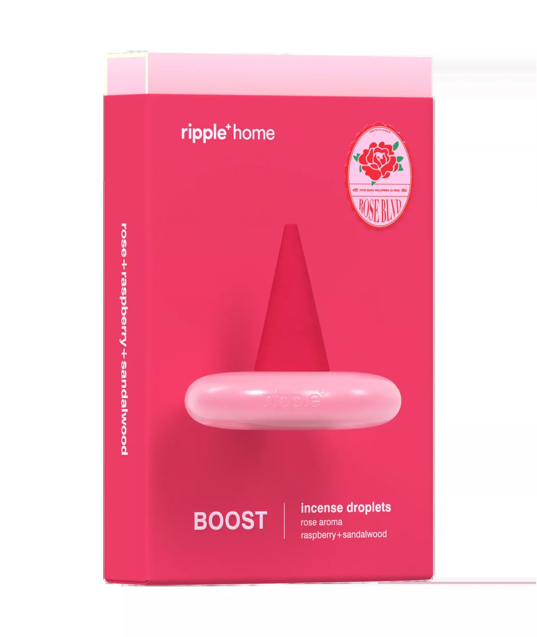 Ripple - Incense A Burst of Blooming Fragrance – 5oz – Boost - Rose