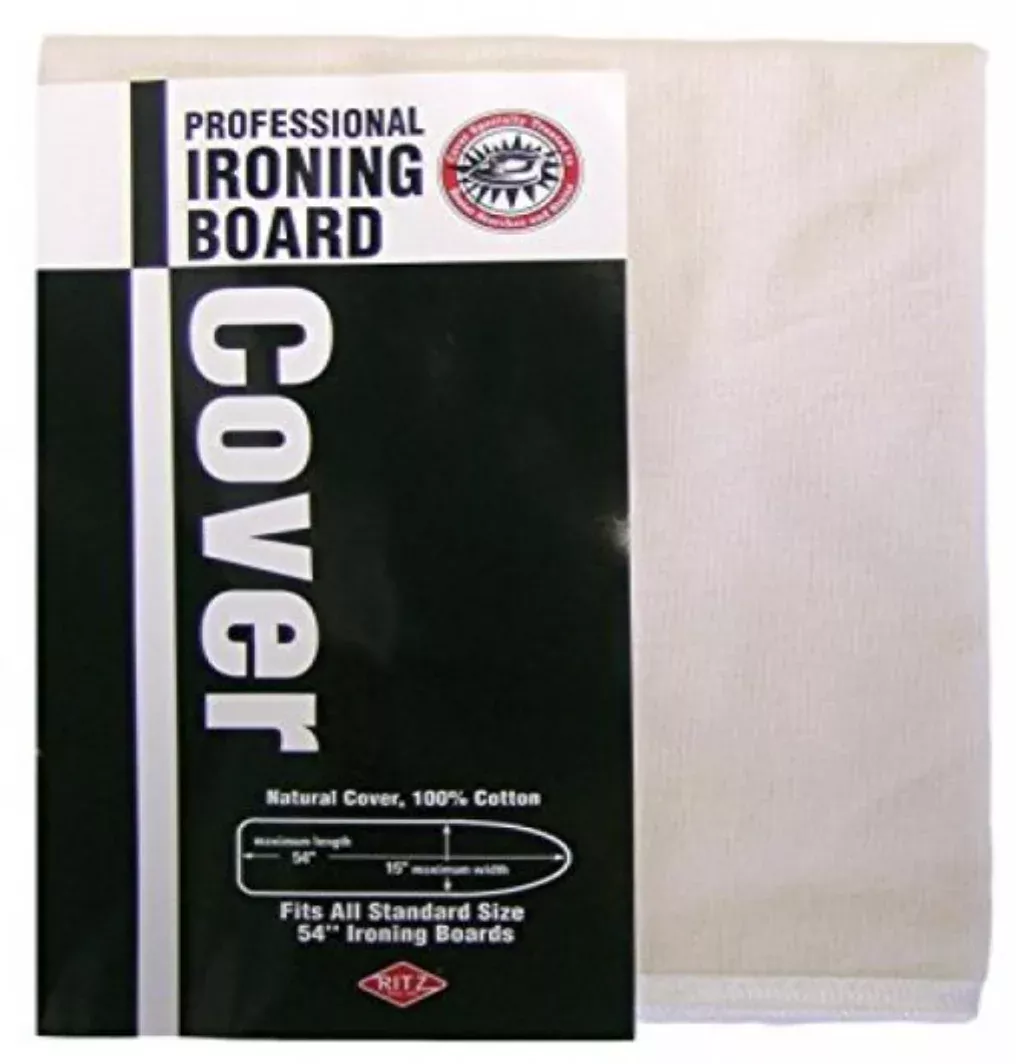 Ritz Ironing Board Treated Cotton Cover – Standard Sized 54” – Natural
