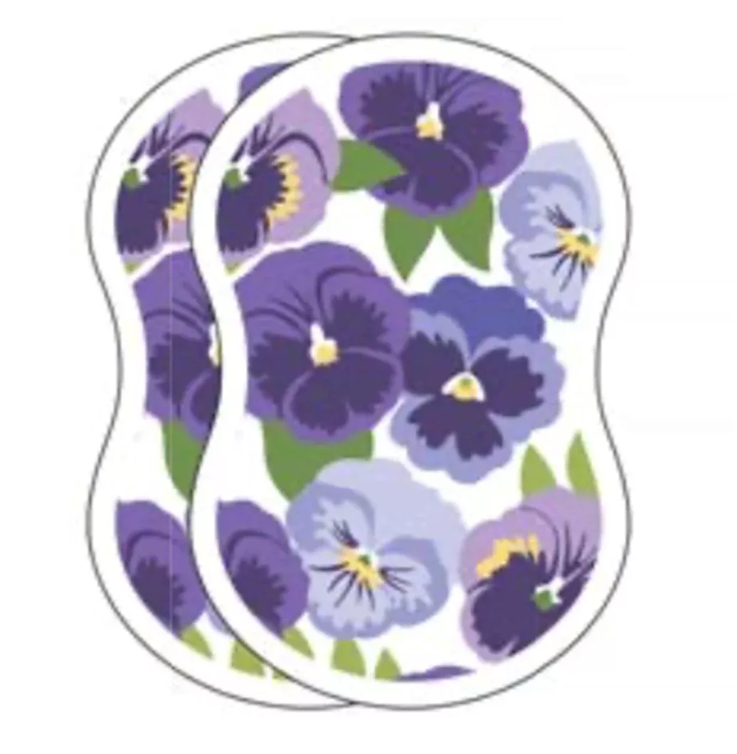 Ritz Toss Pop Up Sponges – Pansies – 2 Pack