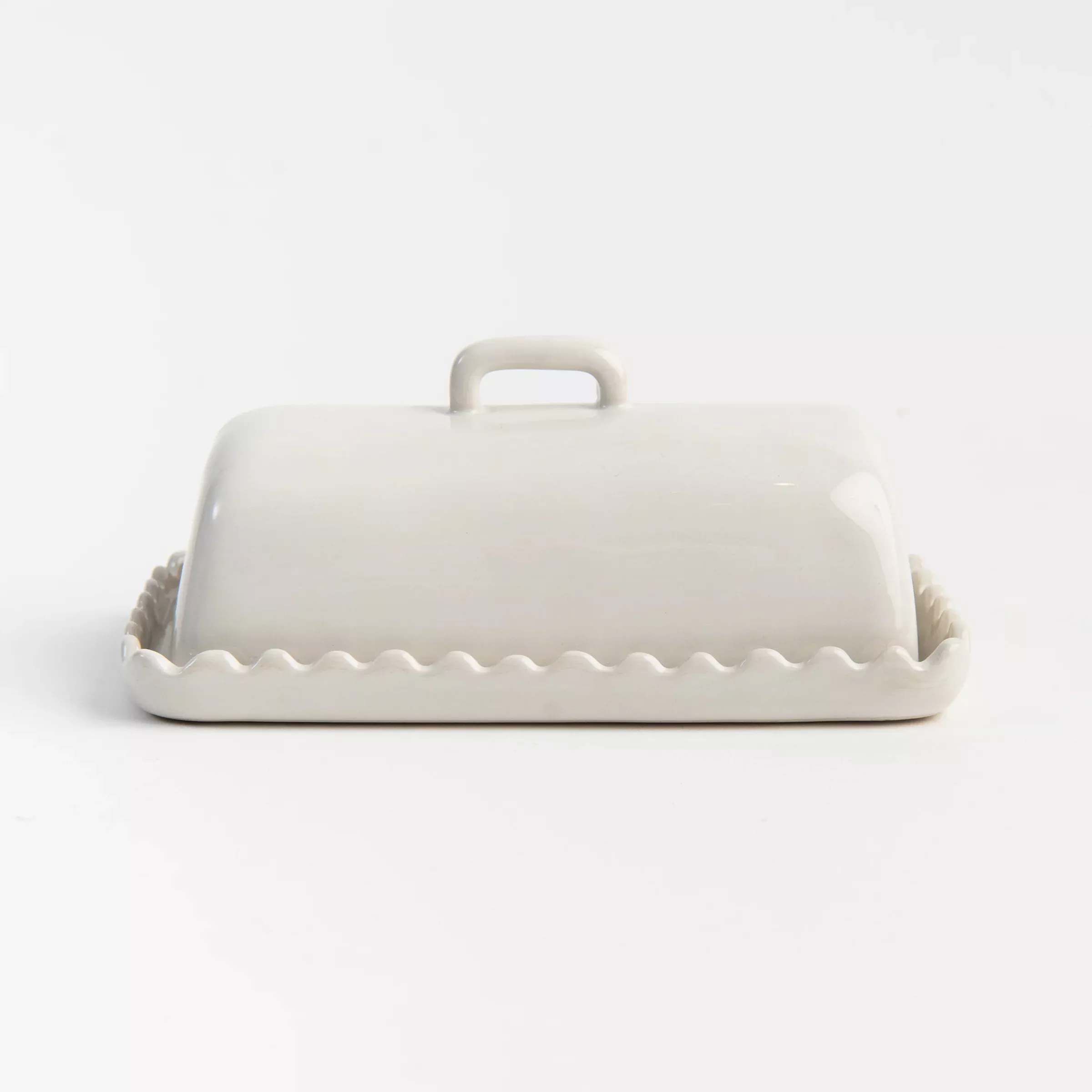 Scalloped Butter Dish