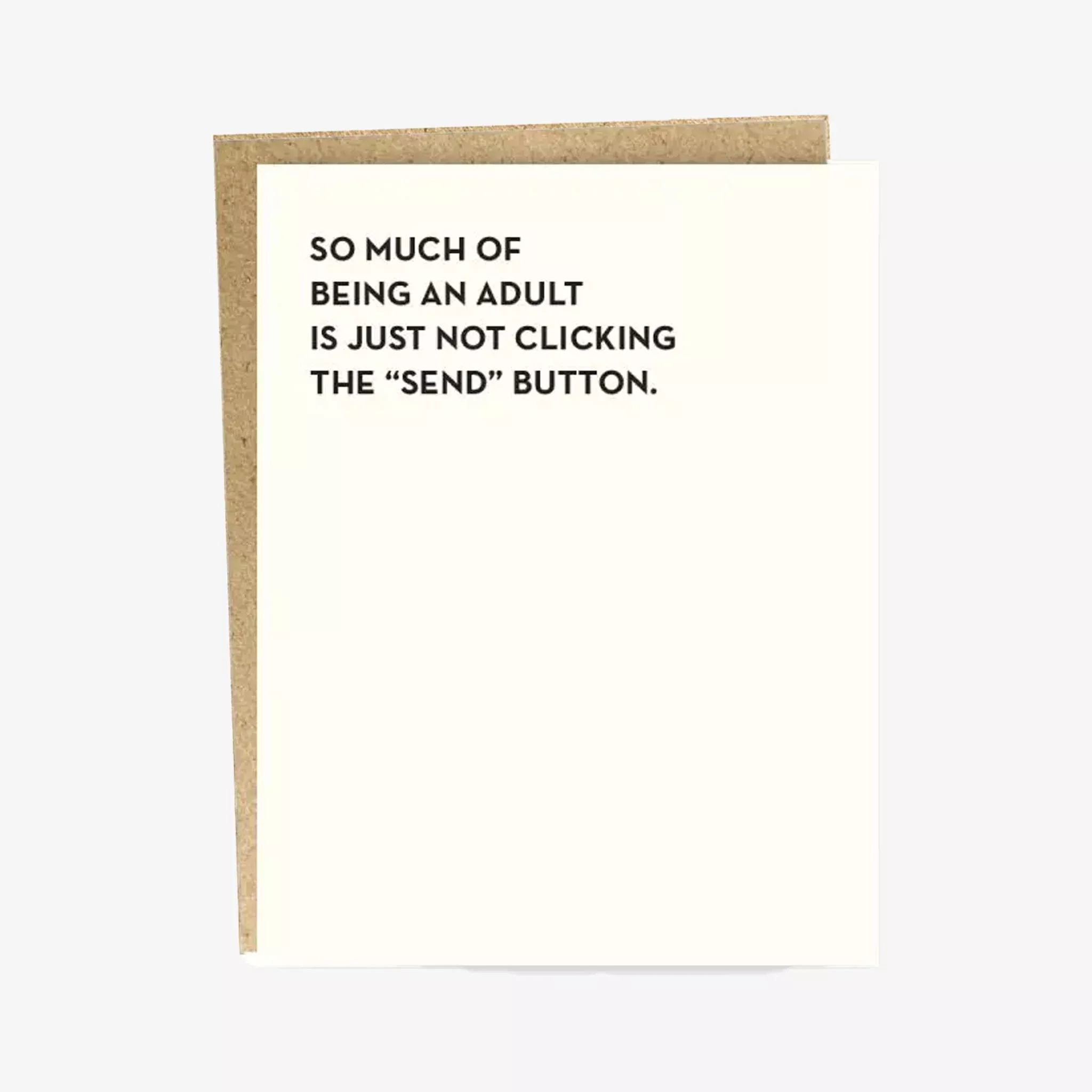 Send Button Greeting Card