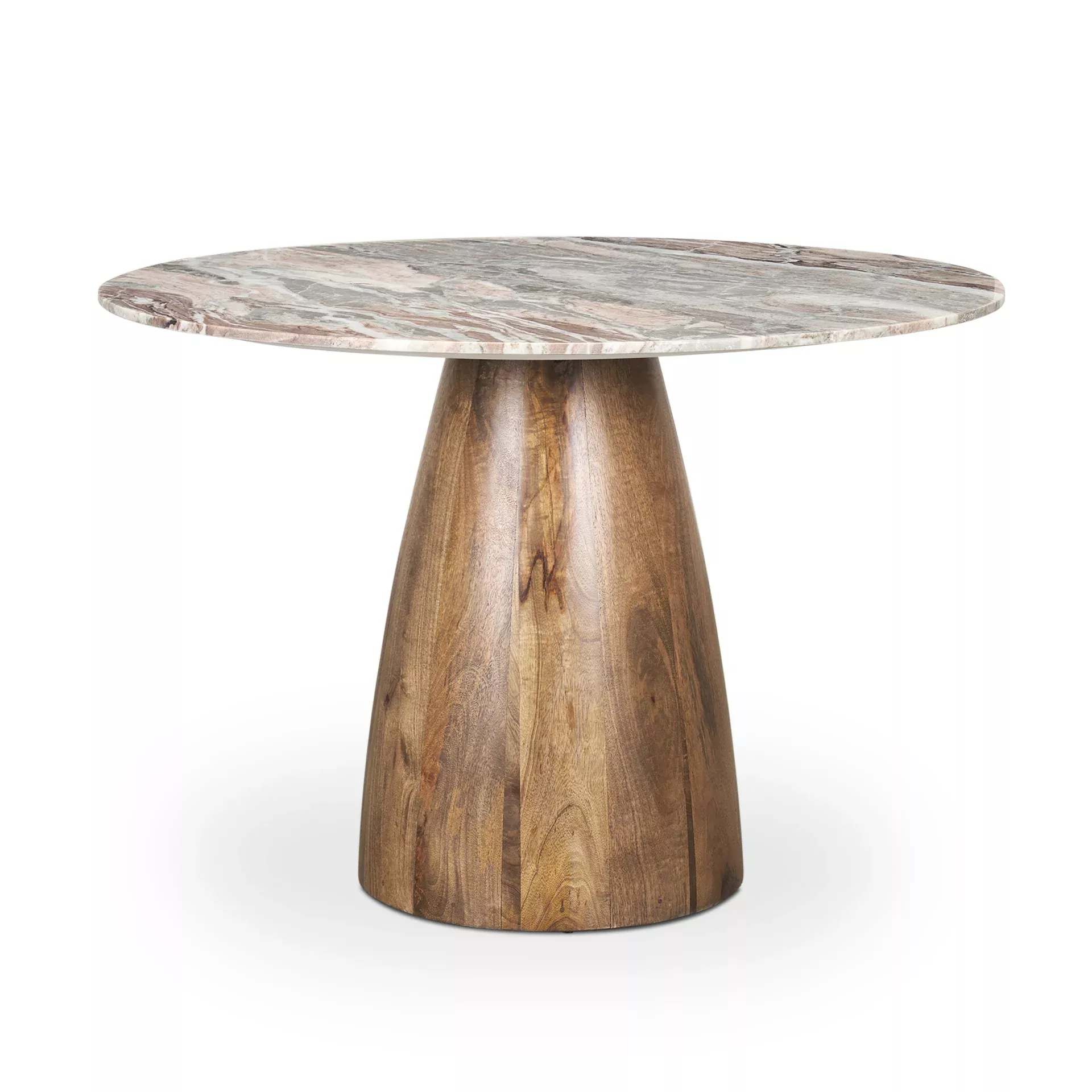 Sevilla 42" Round Dining Table in Pink Marble