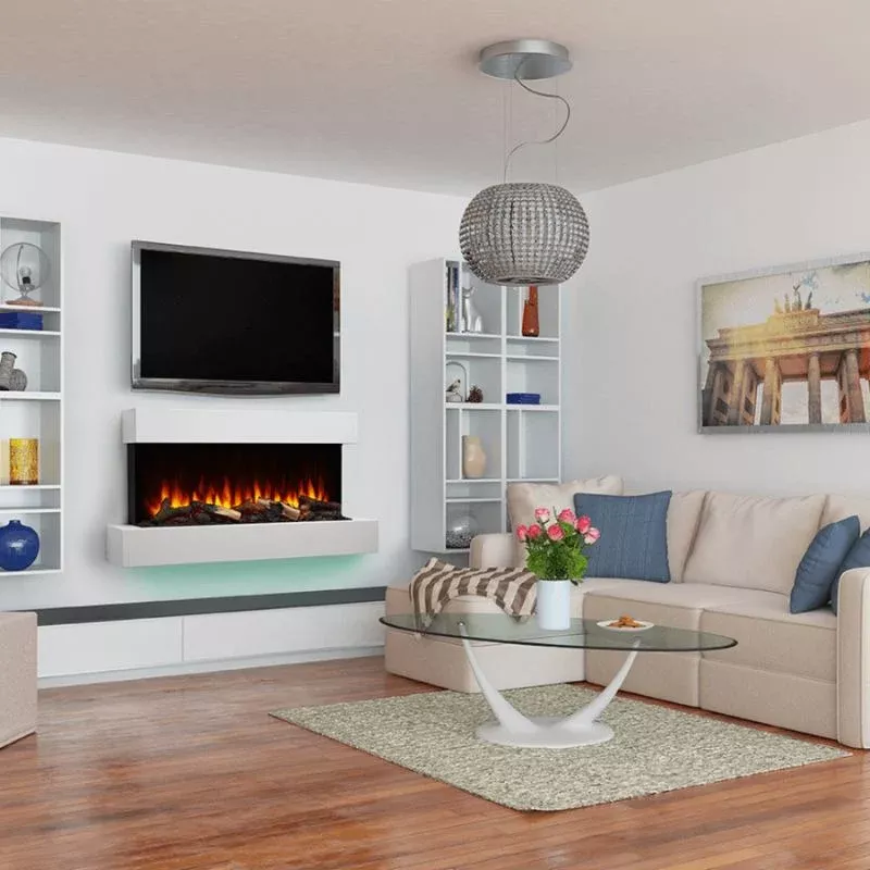 Simplifire Format 36" Wall Mount Linear Electric Fireplace | SF-FORMAT36