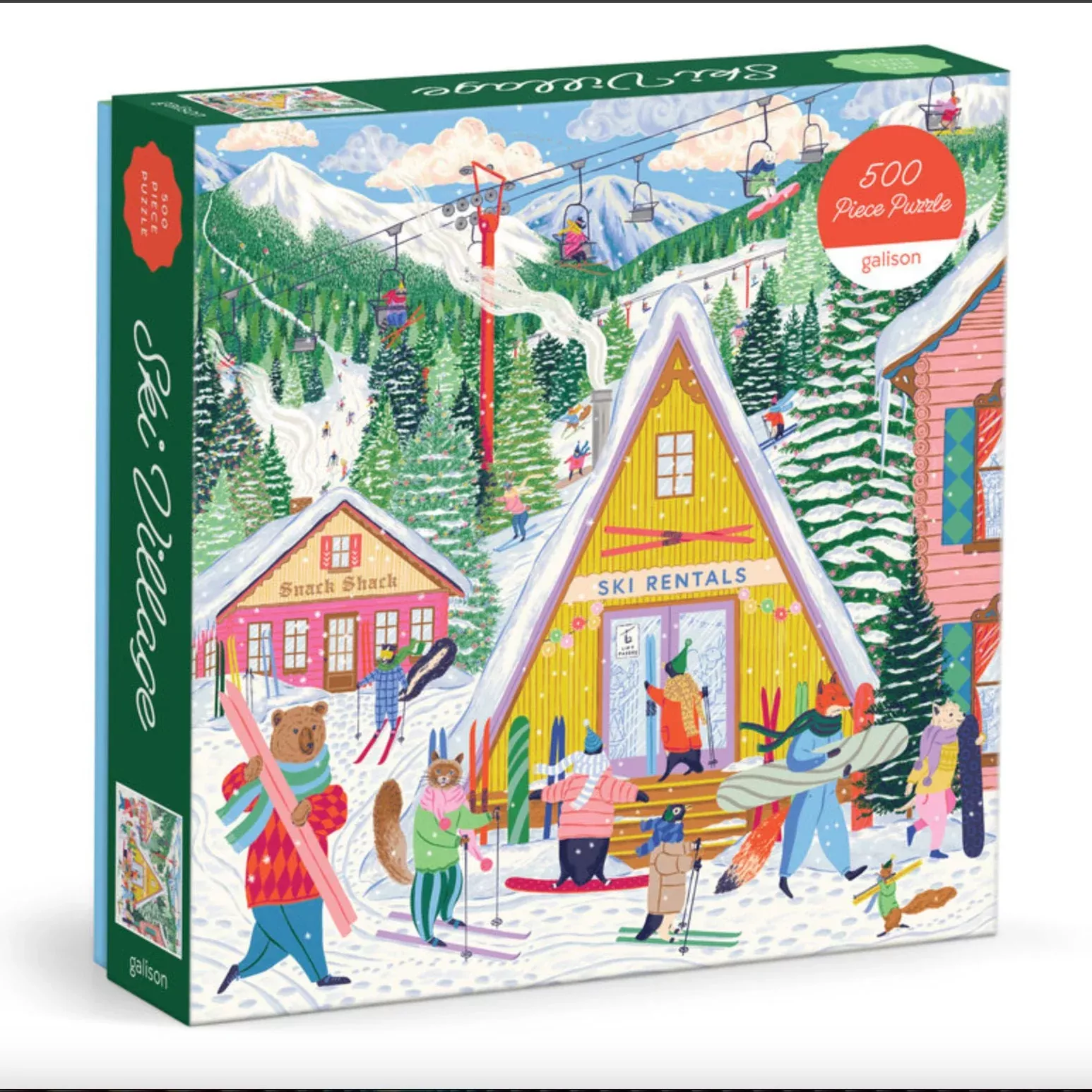 Ski Village 500 Piece Puzzle