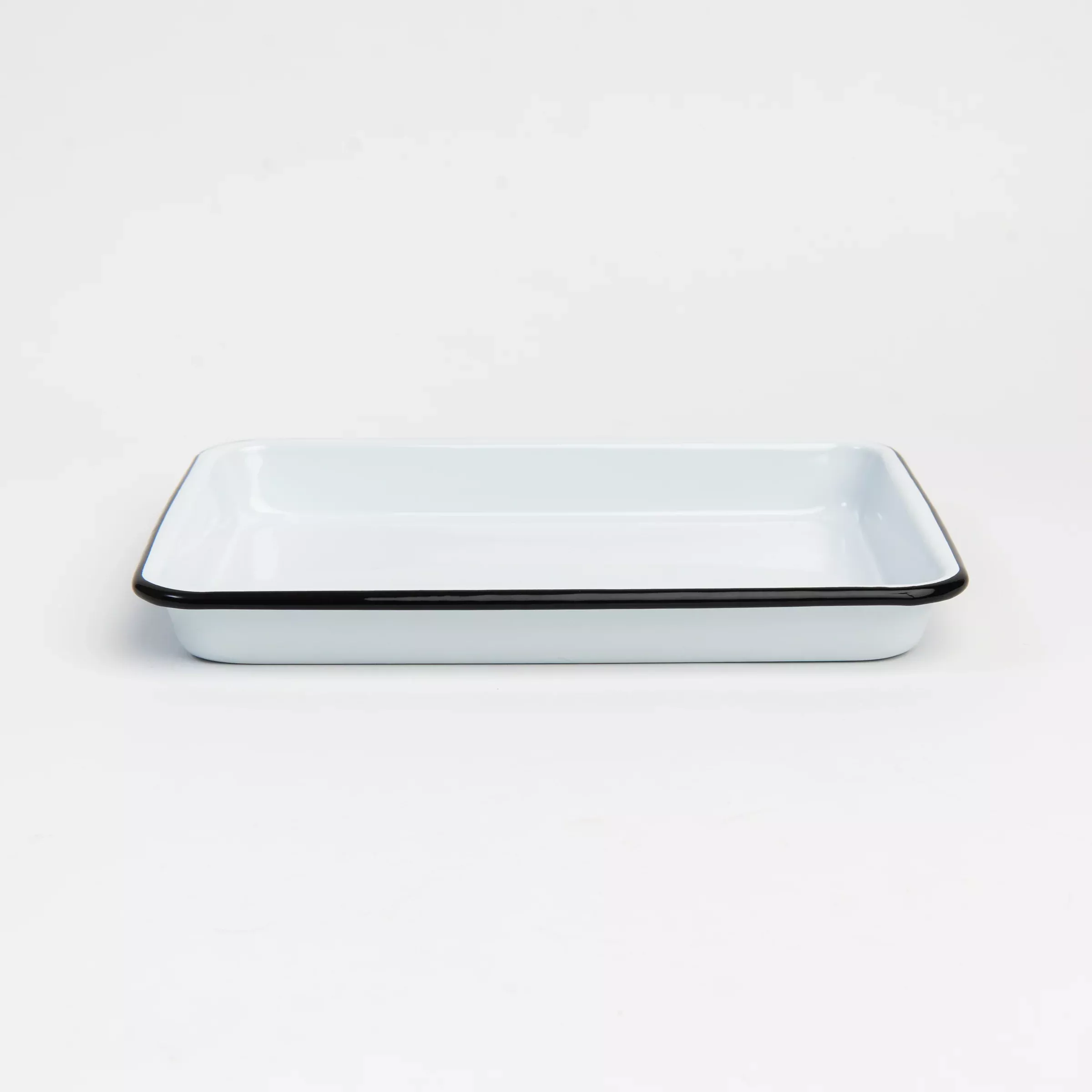 Small Vintage Enamelware Rectangular Tray