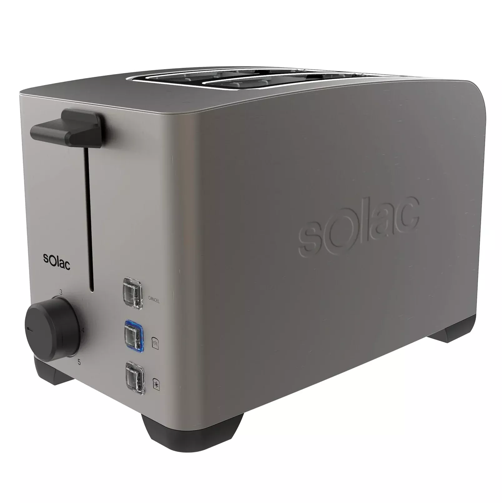 Solac My Toast II Legend Dark Stainless Toaster – 2-Slice