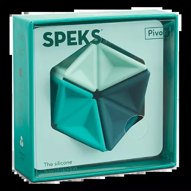 Speks - Pivot Silicone Flexagon – Teal