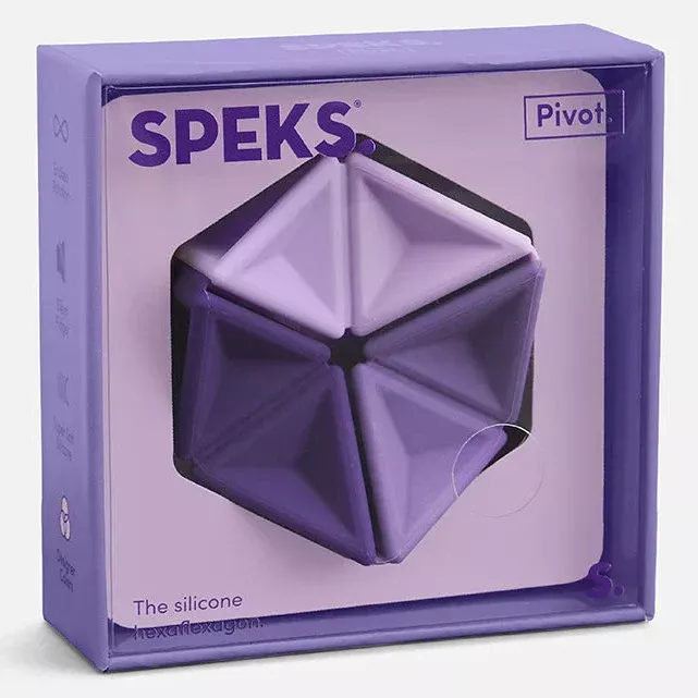 Speks - Pivot Silicone Flexagon – Violet