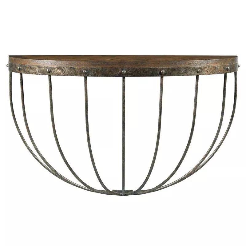 Stable Console Table in Tobacco Finish