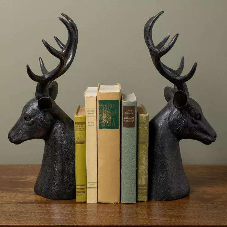 Stag Bookends