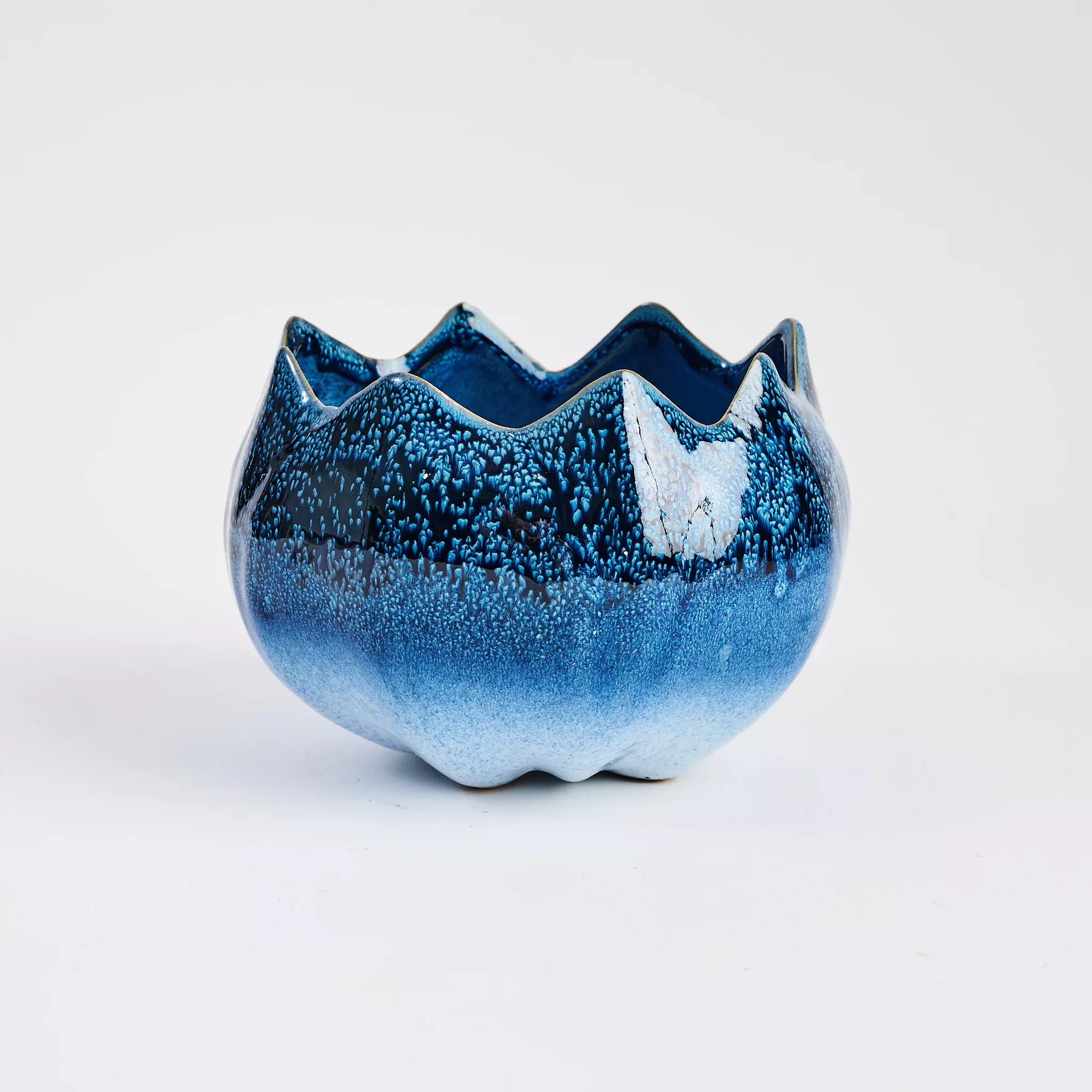Stoneware Floral Planter