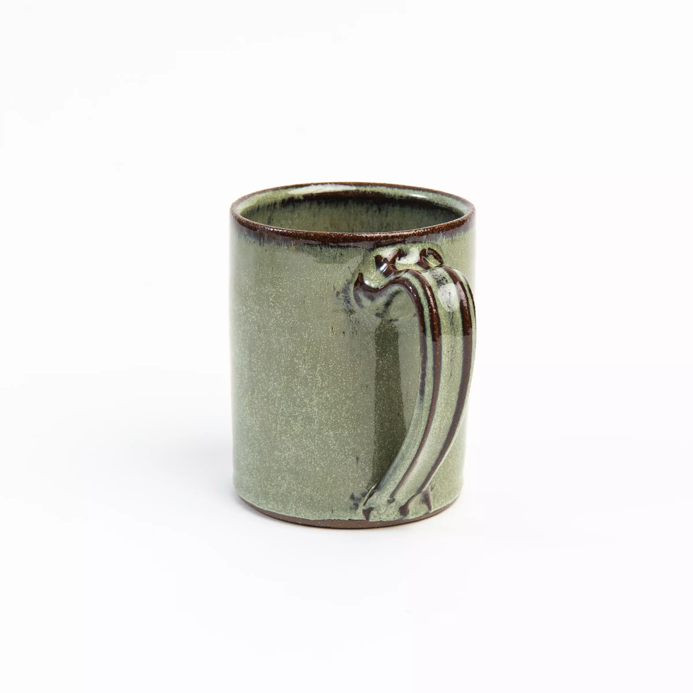 Straight Side Mug in Forest Green