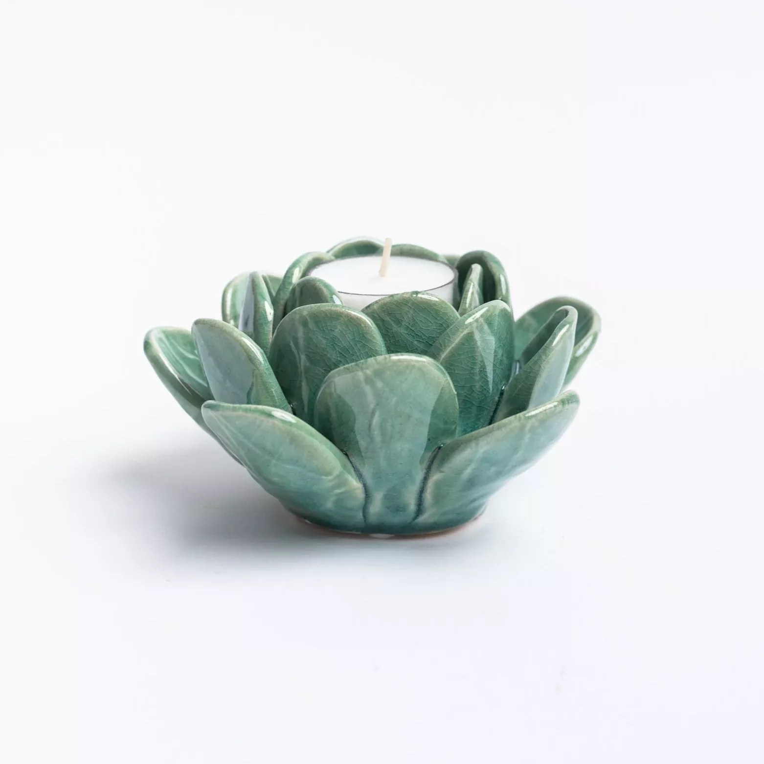 Succulent Tea Light Holder - Green