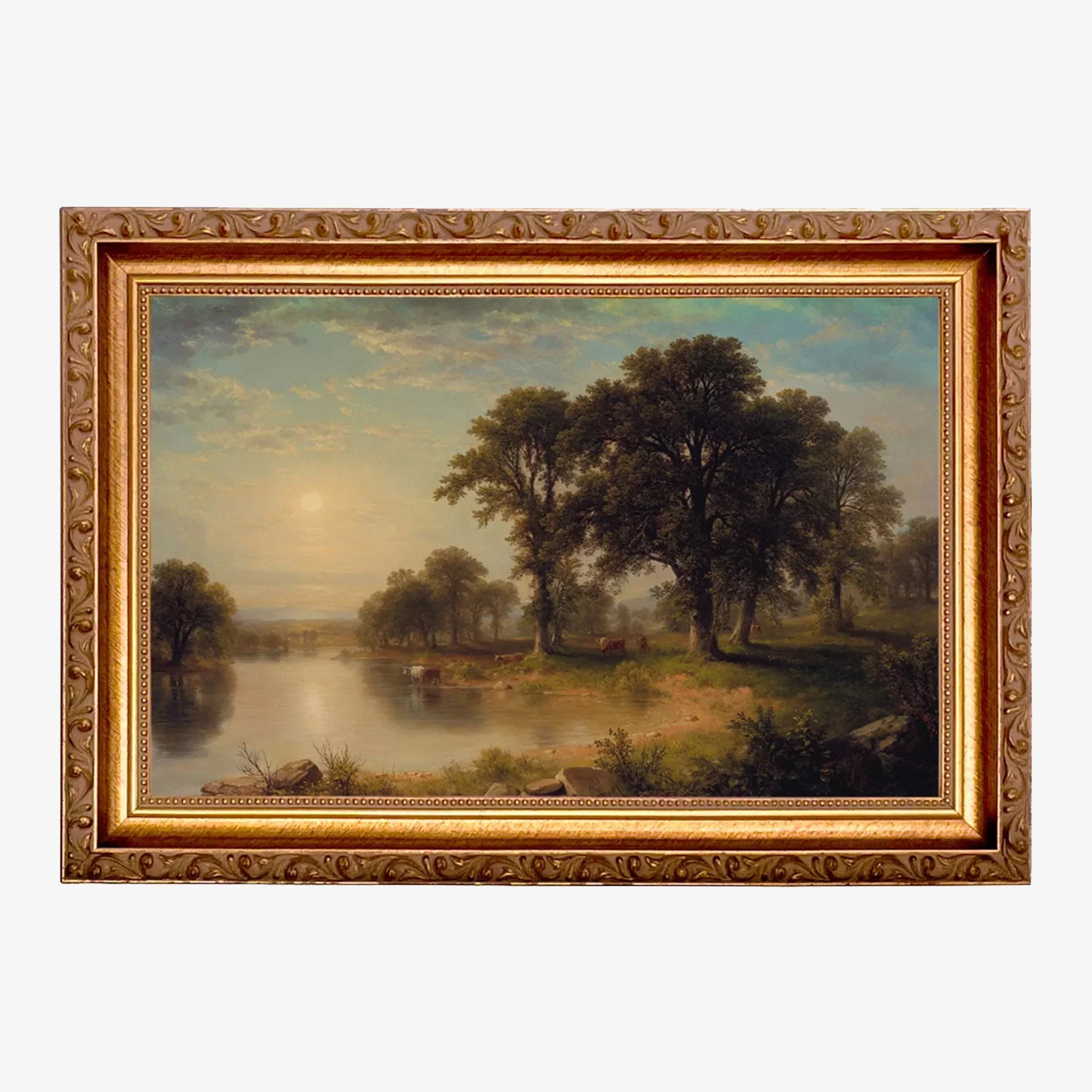 Summer Afternoon By Asher Durand Framed Print