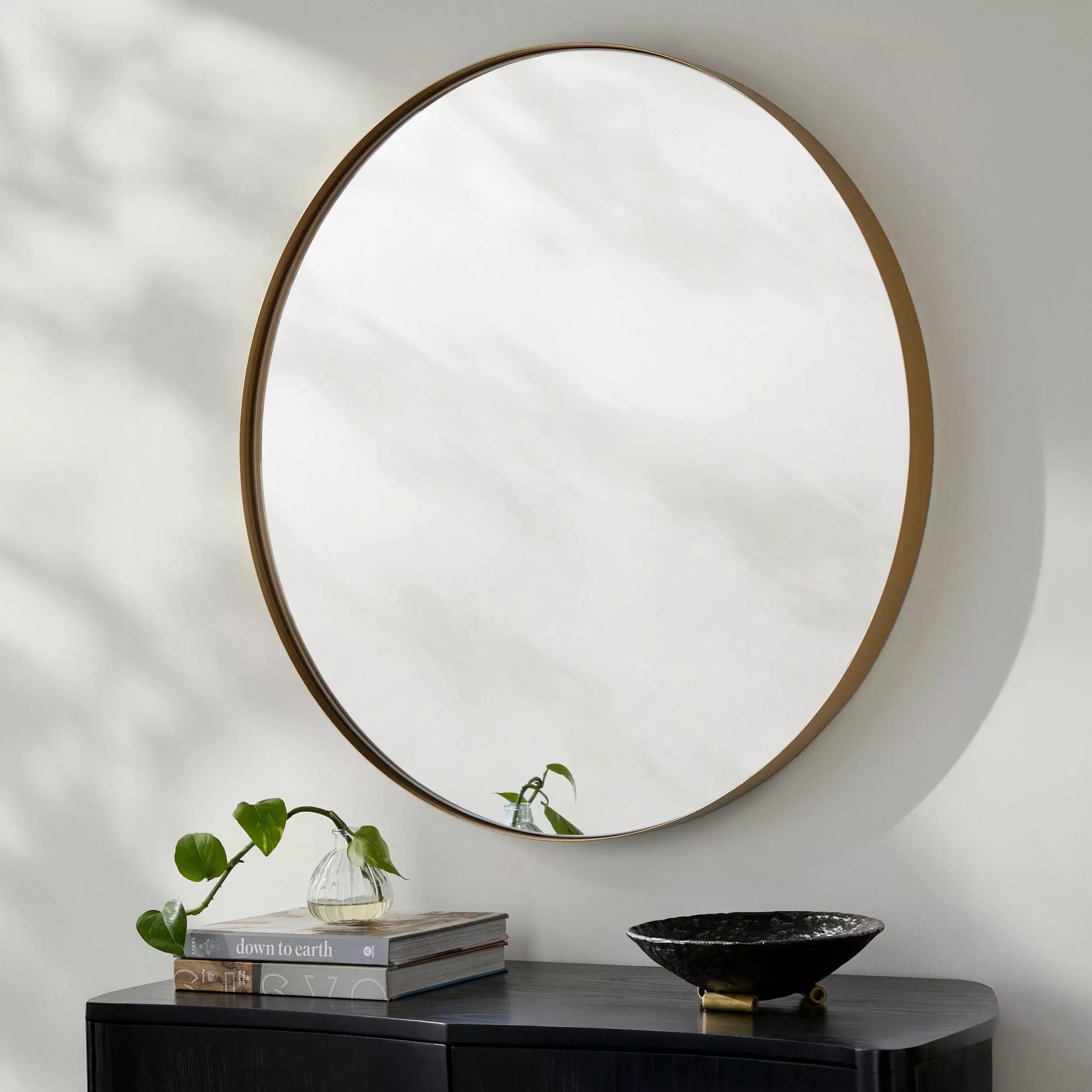 Surya Carbondale Accent Mirror in Matte Gold