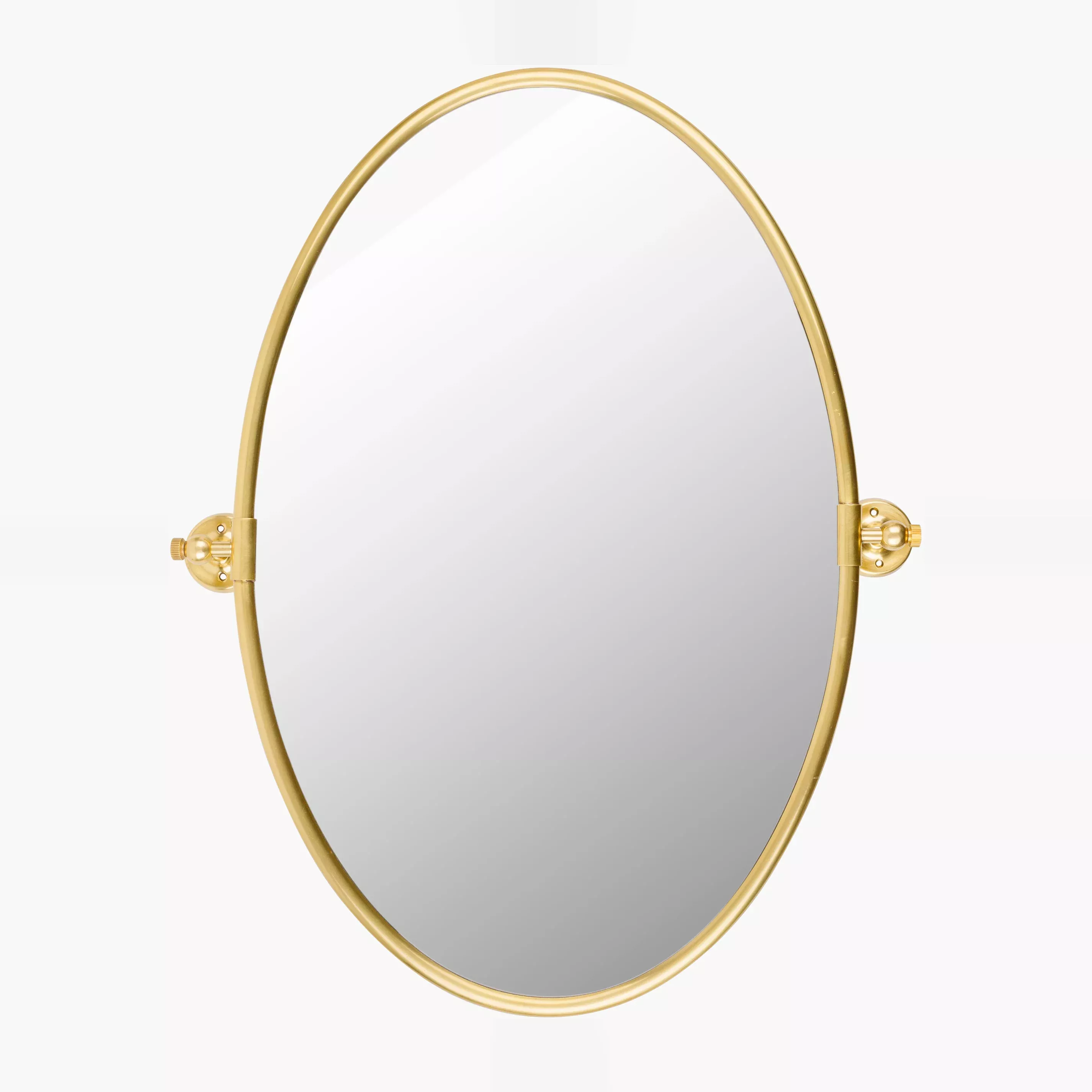 Surya Oval Burnish Accent Mirror in Antiqued Gold
