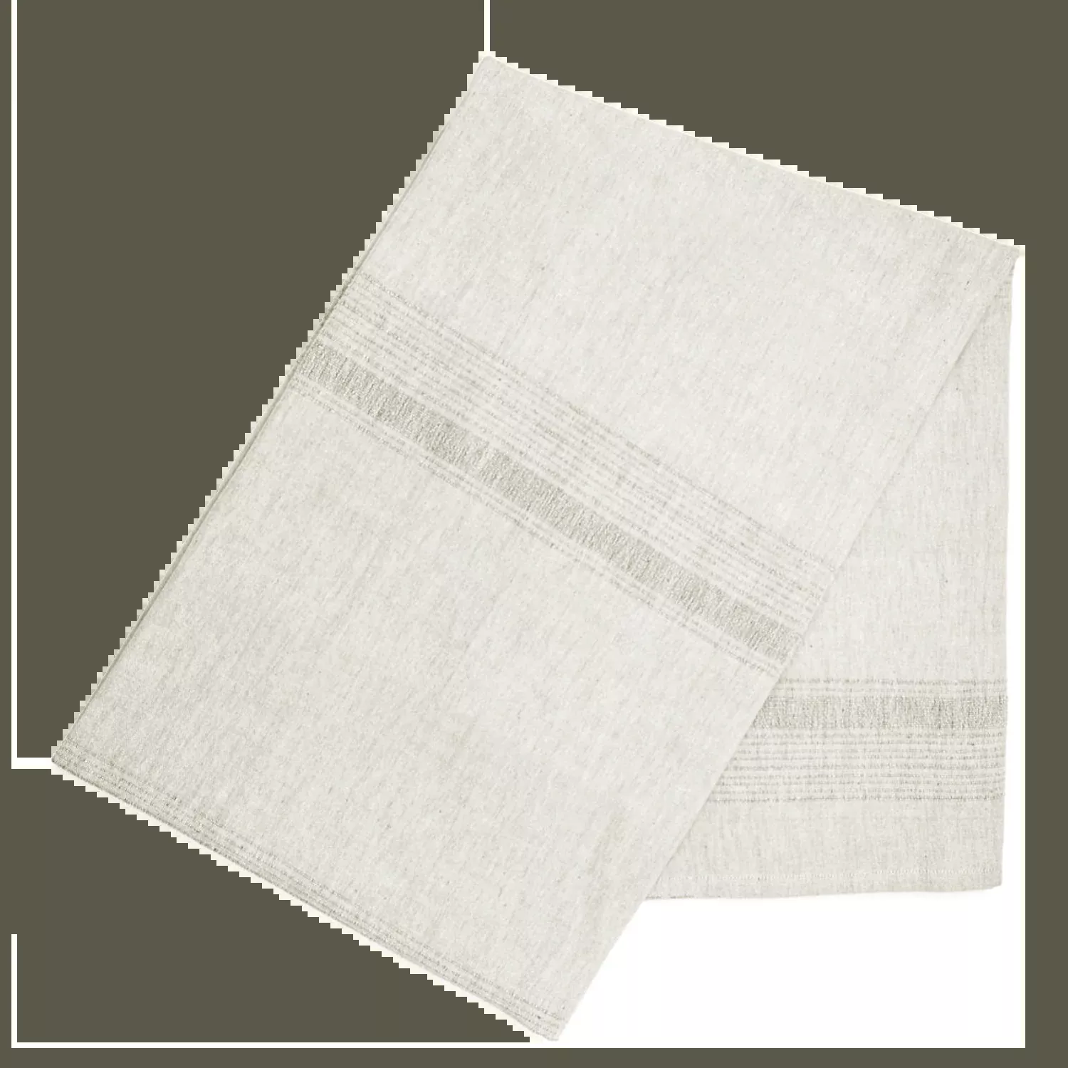 Sustainable Threads 100% Cotton Tablecloth – Cream – 90" x 60"