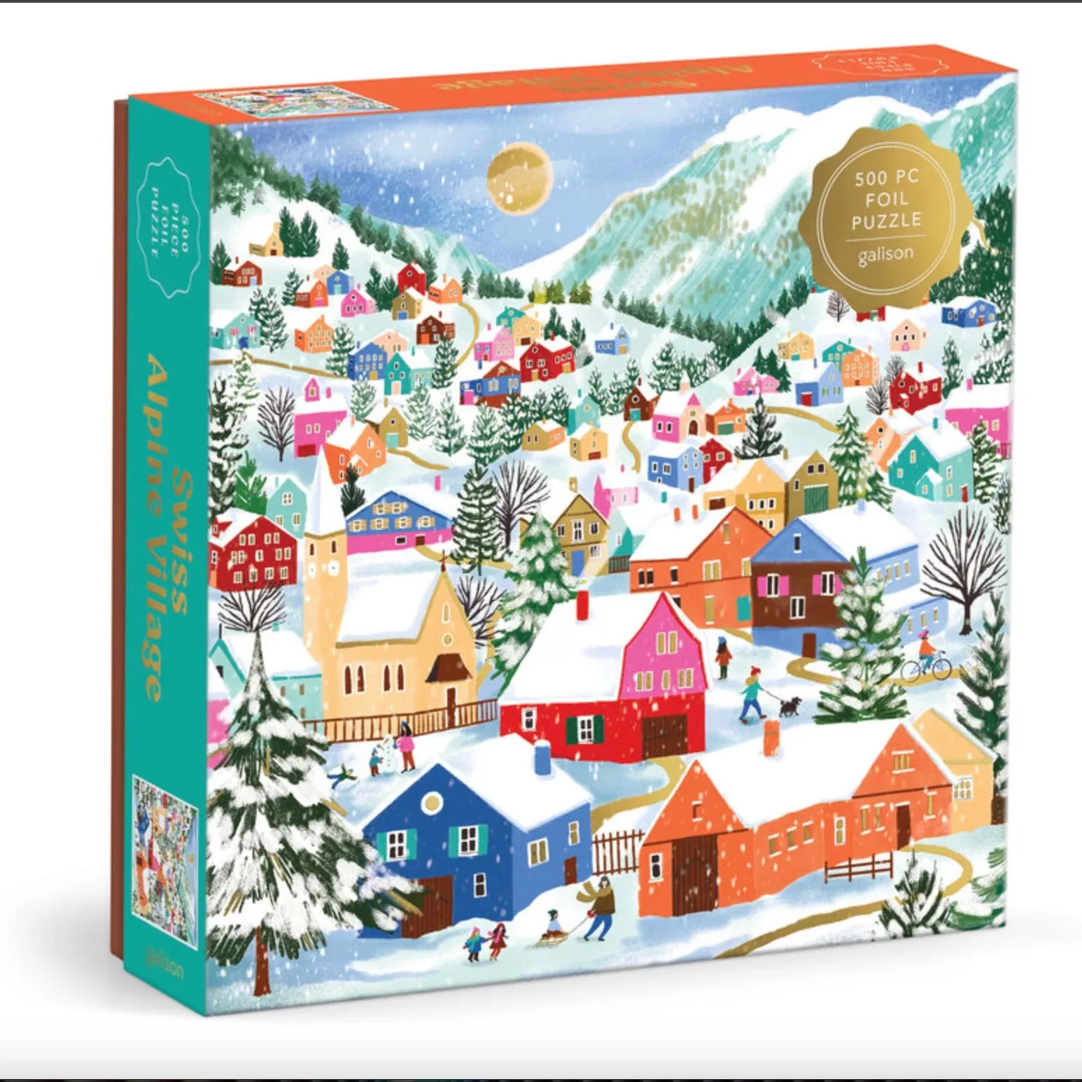 Swiss Alpine Village 500 Piece Foil Puzzle