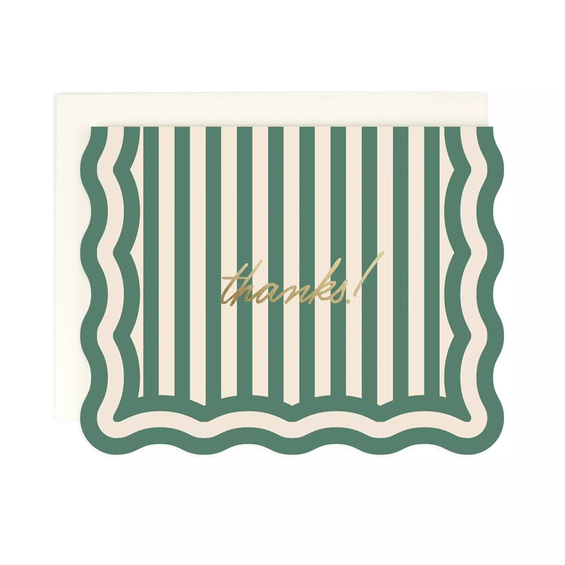 Thanks! Striped Greeting Card Boxed Set of 8