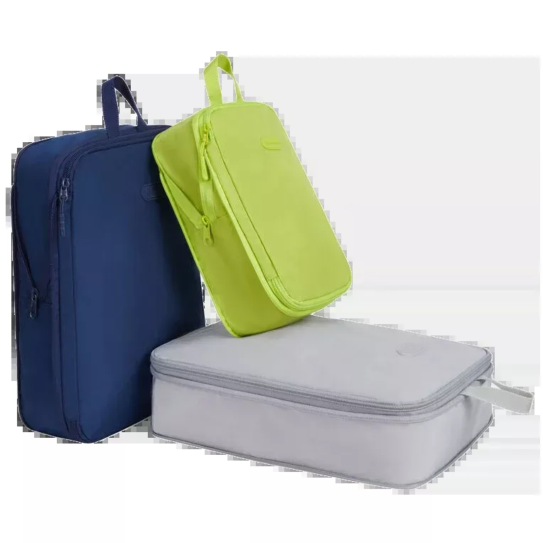 Travelon Compression Packing Cubes - Cool Tones – Set of 3