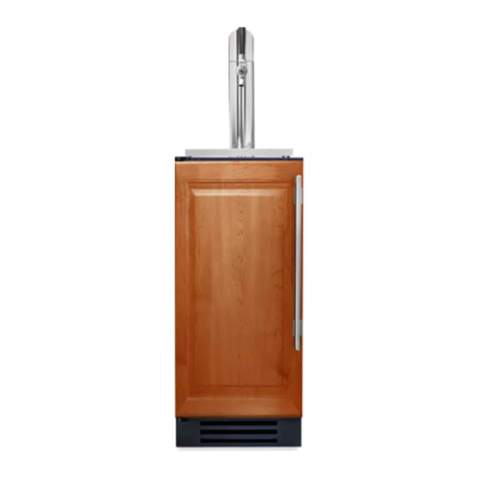 True 15-Inch Single Tap Kegerator with Solid Panel Ready Door (Left Hinge) - TUR-15BD-L-OP-C