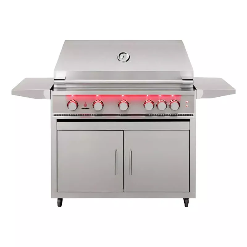 TrueFlame 40 Inch 5 Burner Freestanding Gas Grill