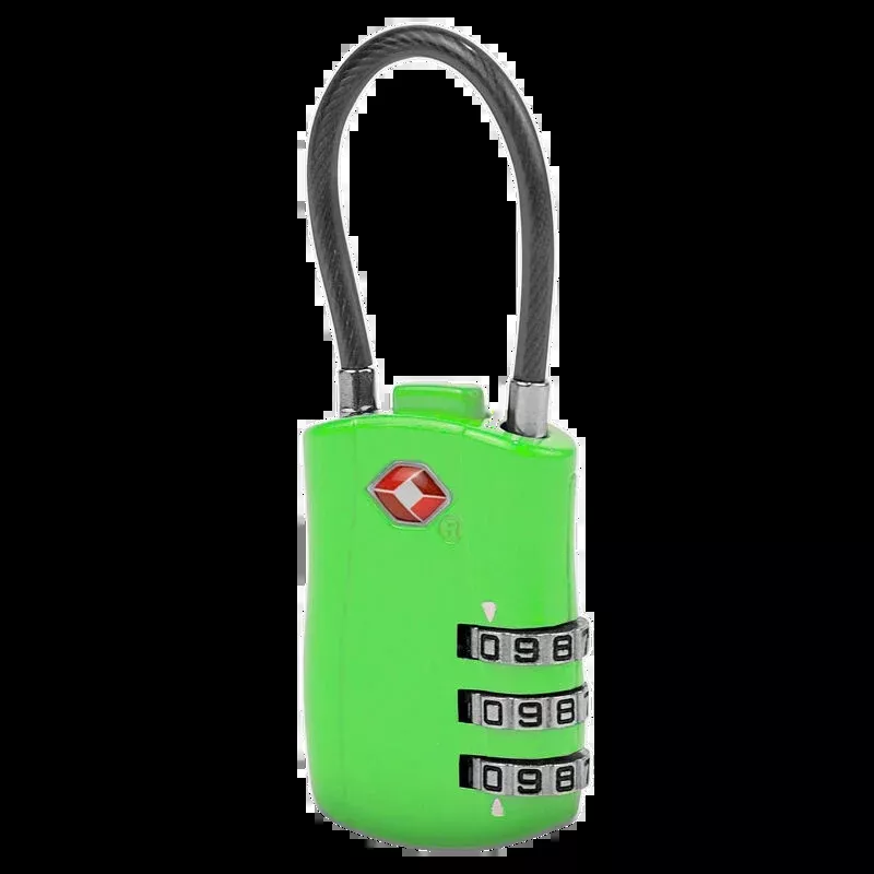 TSA Accepted Combination Luggage Lock – Neon Green