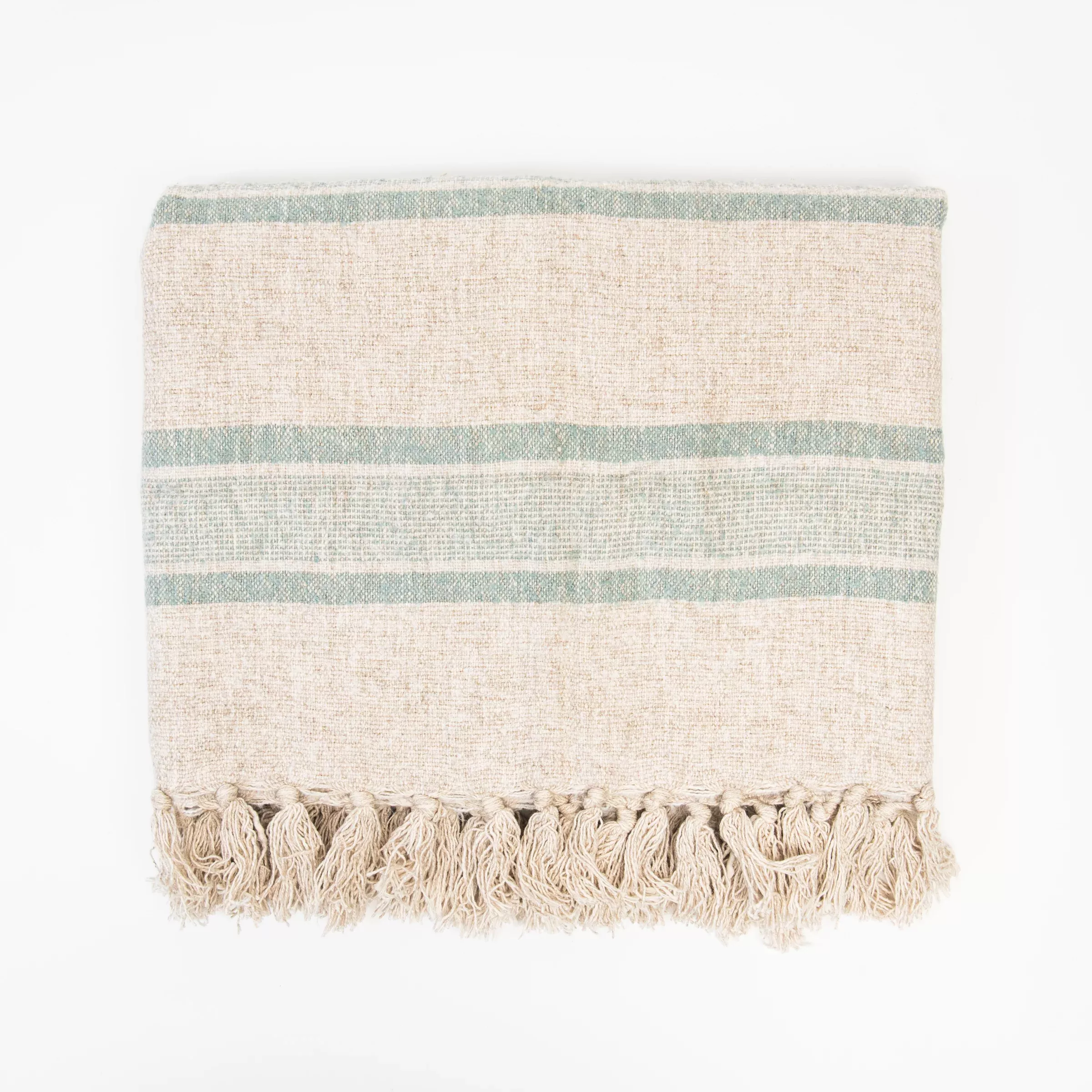 Tulum Striped Throw in Blue