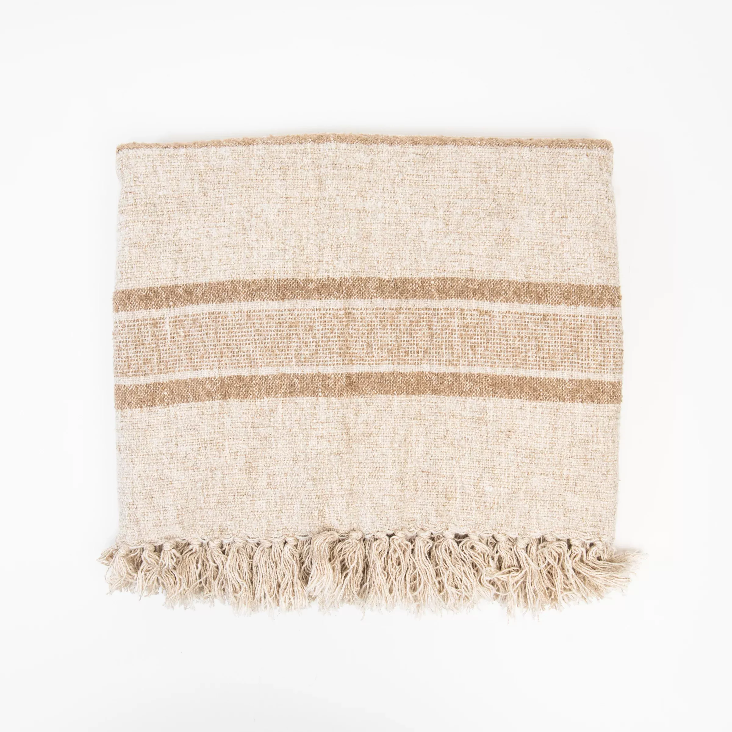 Tulum Striped Throw in Clay