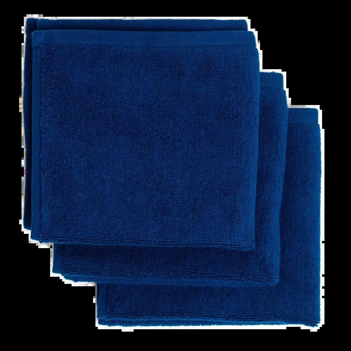 Typical Goods Stretch Face Towel – Studio Navy – 14"– 3pk