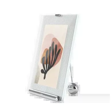 Umbra Flute Picture Frame - Chrome – 4" x 6"