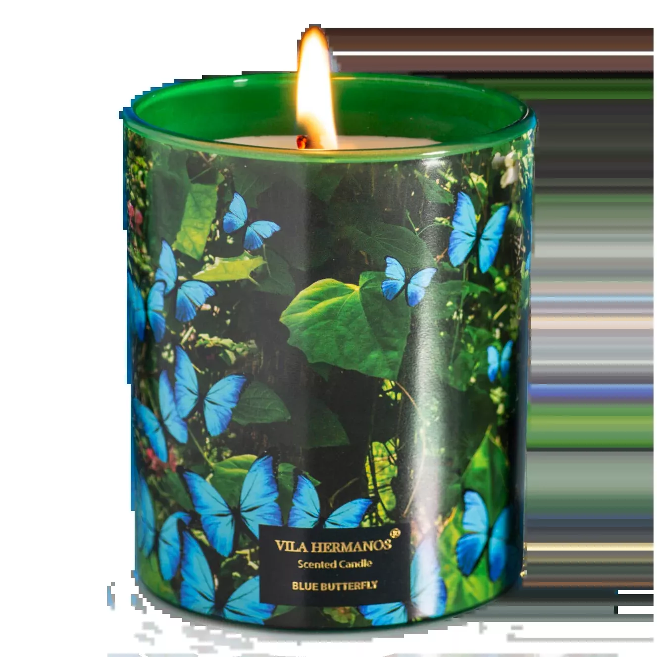 Vila Hermanos Blue Butterfly 3 Wick Scented Candle – 21oz.