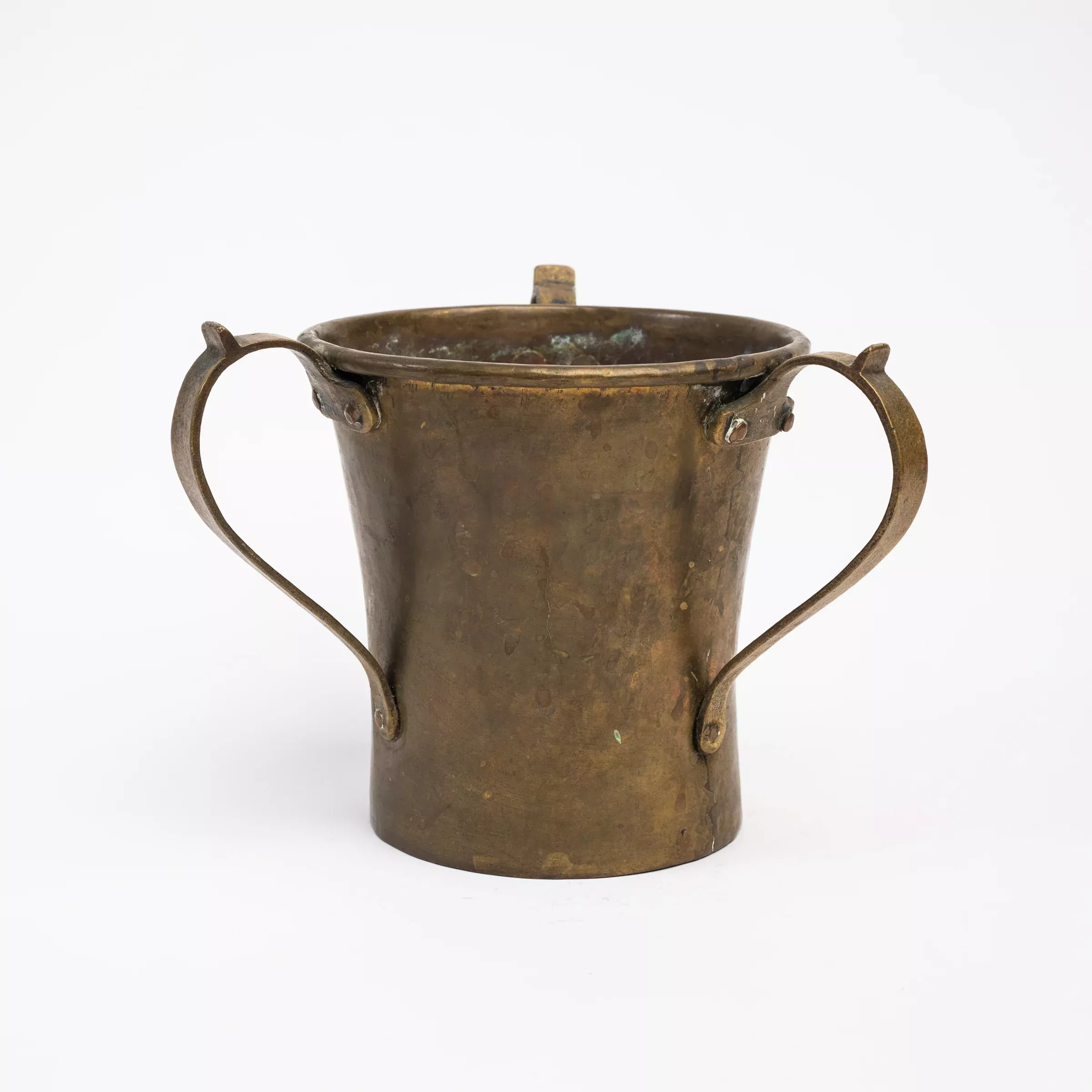 Vintage Brass Handled Vessel