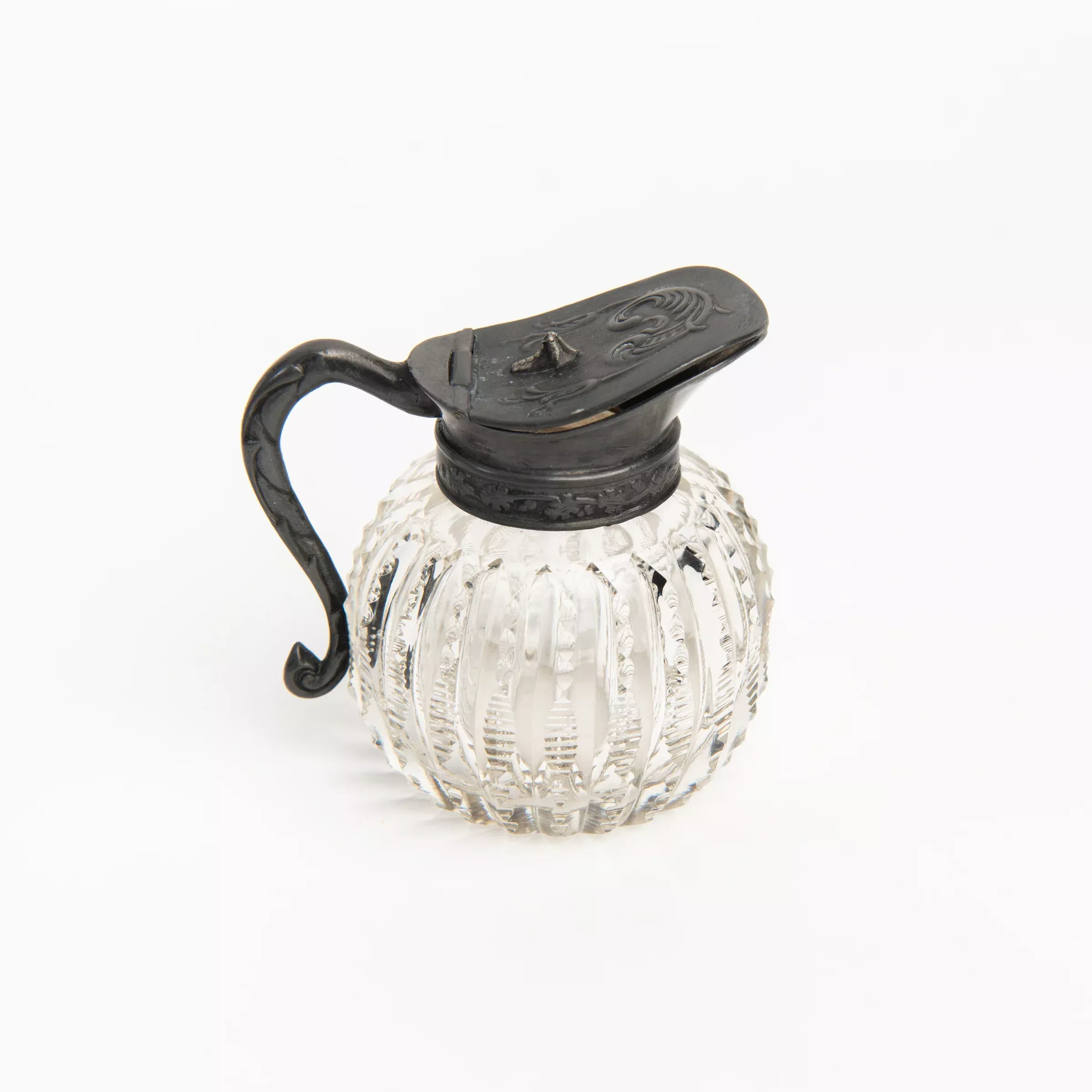 Vintage Round Victorian Syrup Pitcher