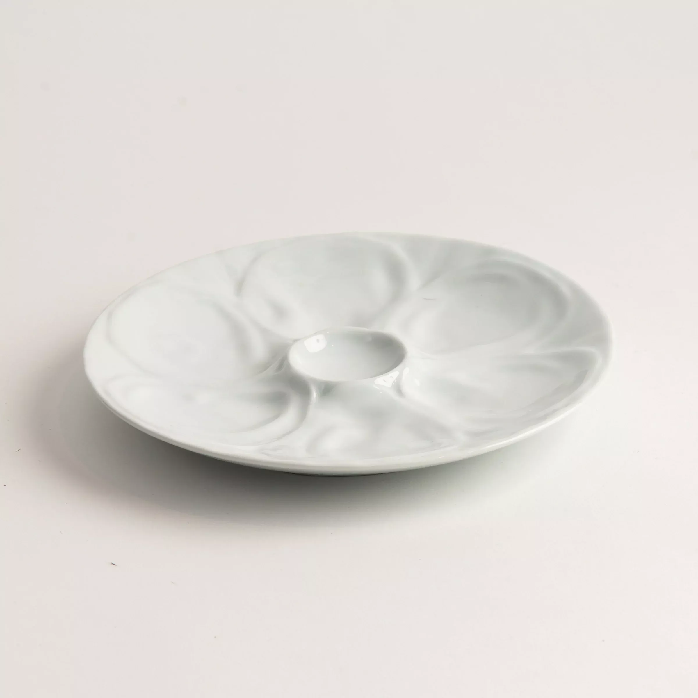 Vintage White Oyster Plate