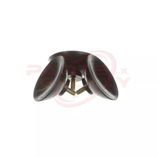 Vitamix 001444 Foot with Stud, Black Rubber, Pack of 3
