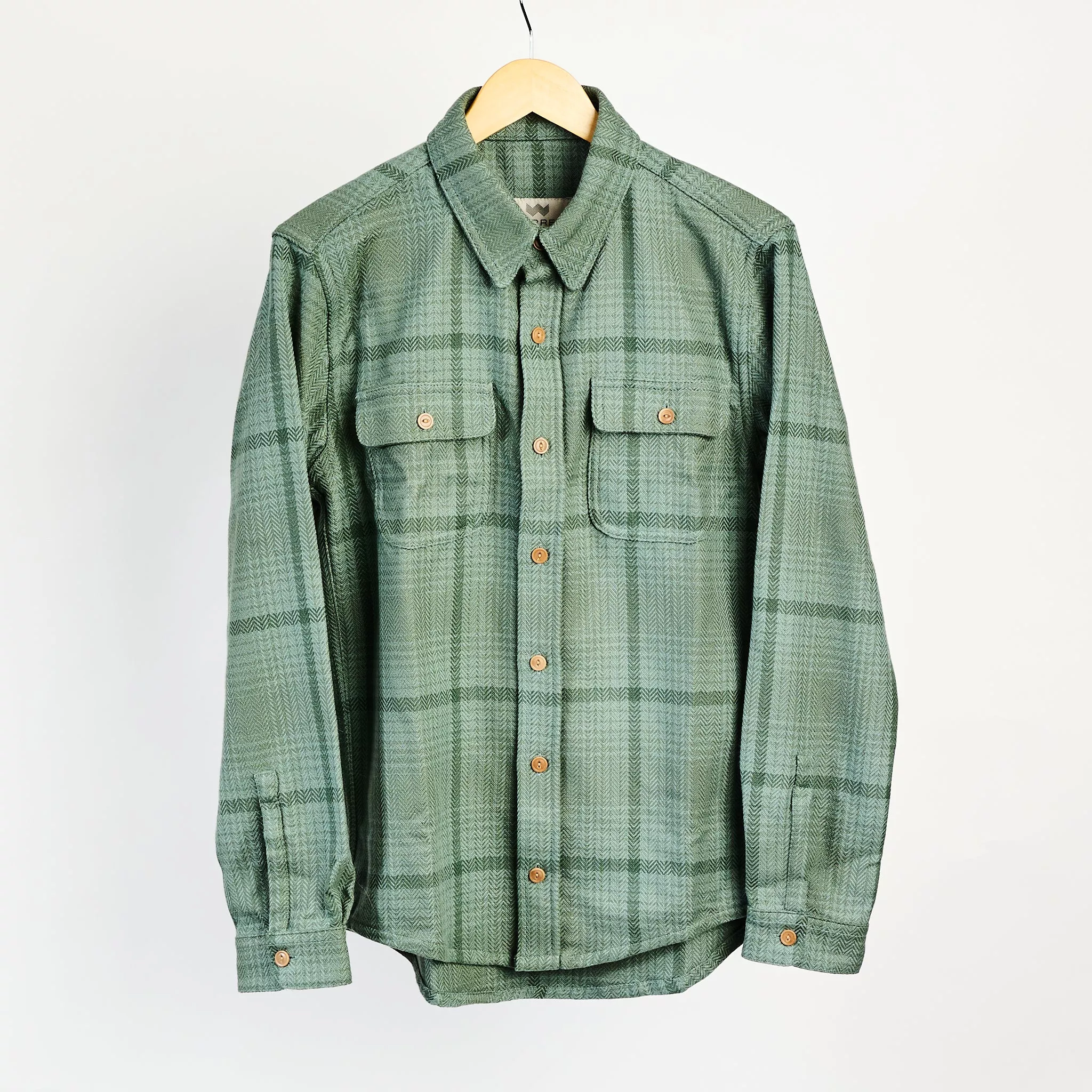 Warren Six Season Flannel in Lichen